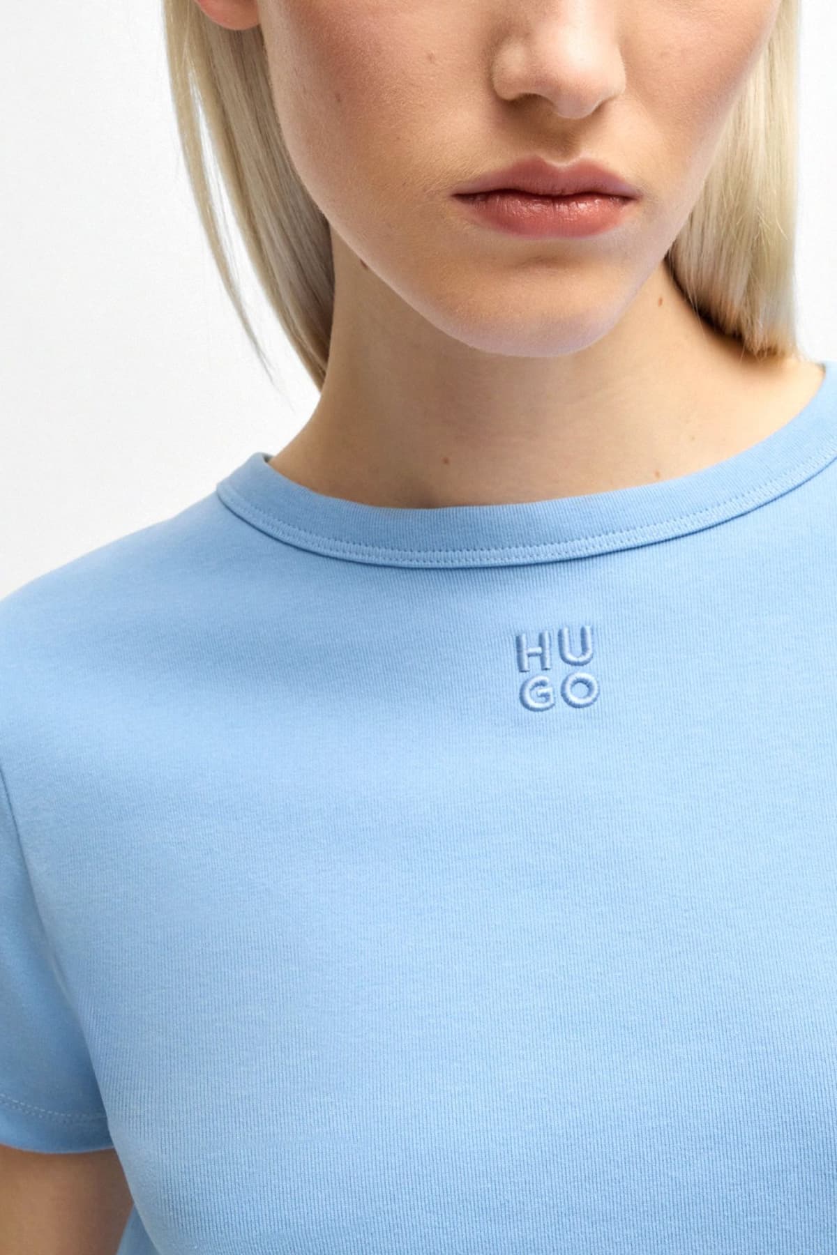 HUGO T-SHIRT DELORIS HUGO ΣΙΕΛ