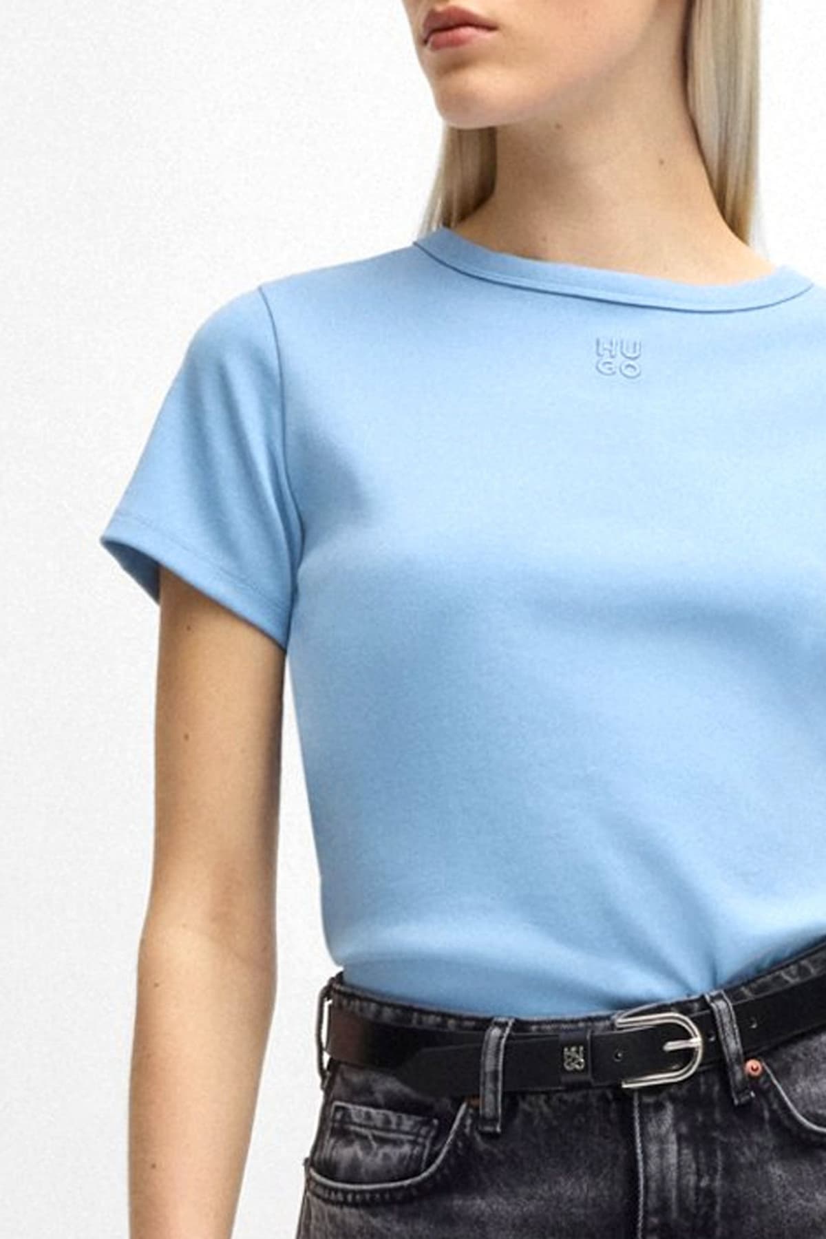 HUGO T-SHIRT DELORIS HUGO ΣΙΕΛ