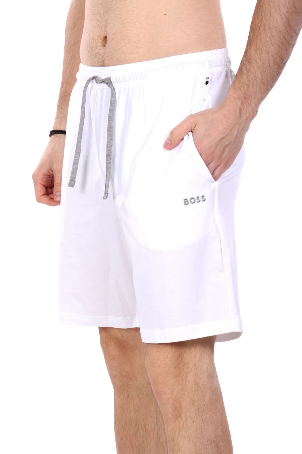 BOSS HOMEWEAR ΒΕΡΜΟΥΔΑ MIX&MATCH SHORT CW ΛΕΥΚΟ