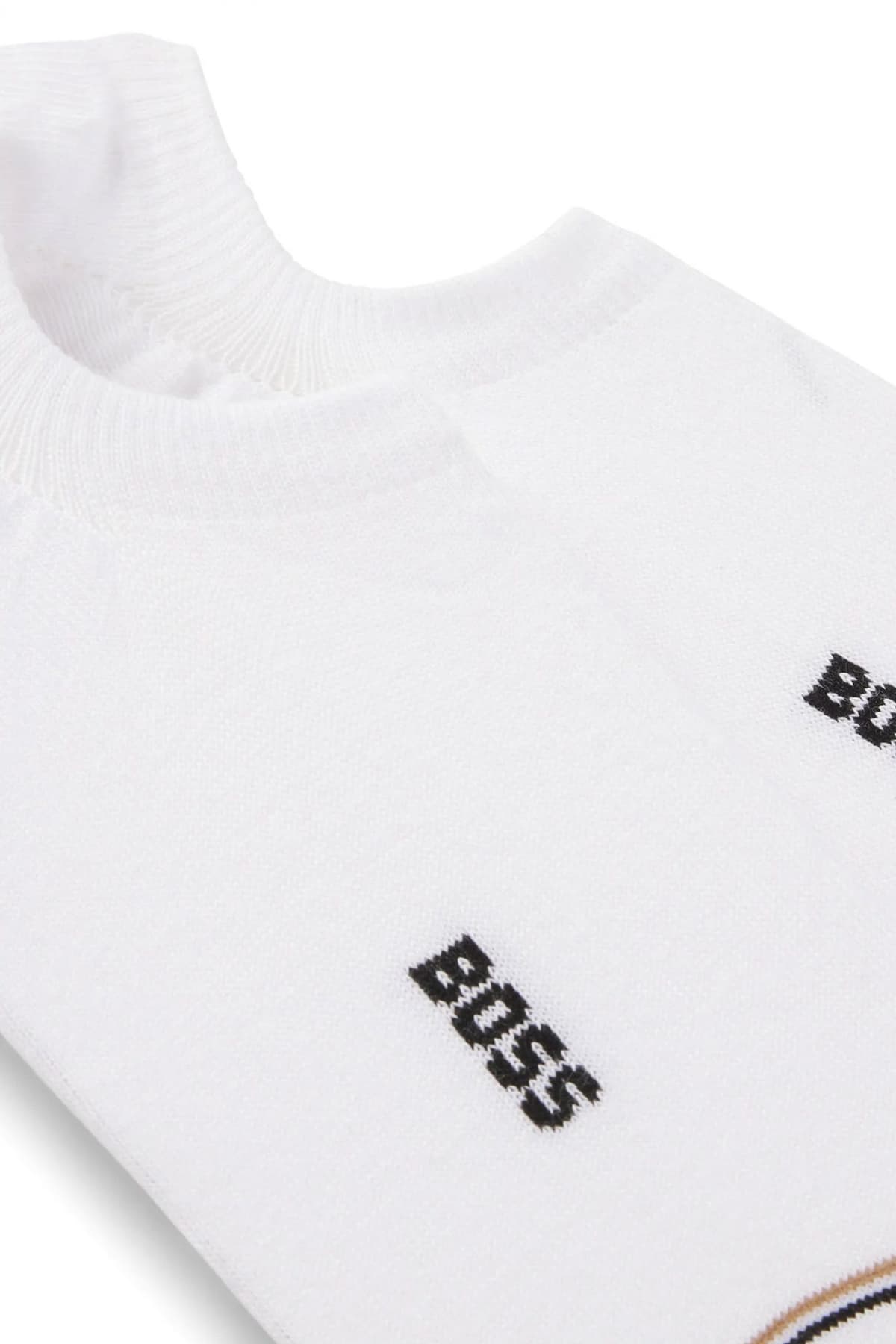 BOSS ΚΑΛΤΣΑΚΙΑ 2P SL LC ICONIC CC ΛΕΥΚΟ