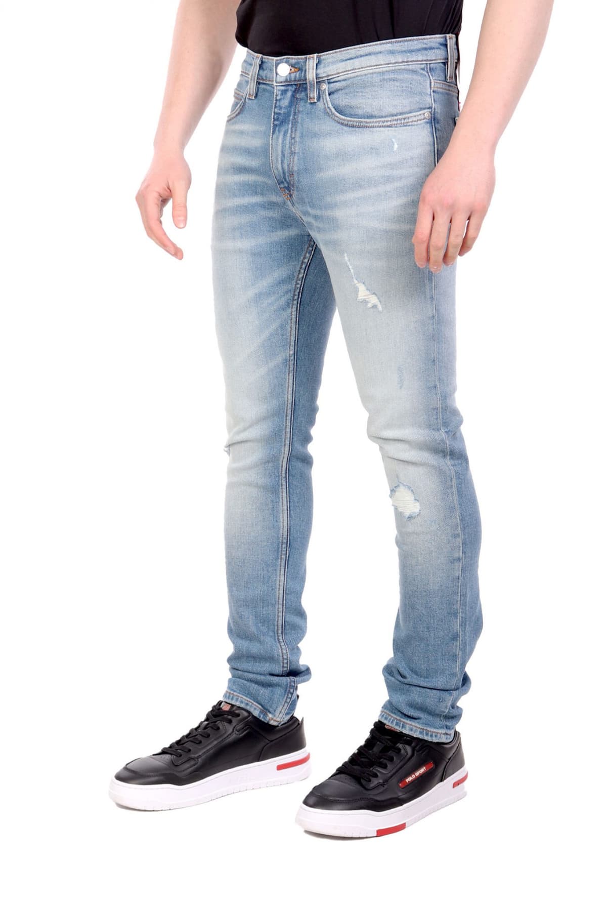 HUGO ΠΑΝΤΕΛΟΝΙ JEANS 734 EXTRA-SLIM FIT ΑΝΟΙΧΤΟ ΜΠΛΕ