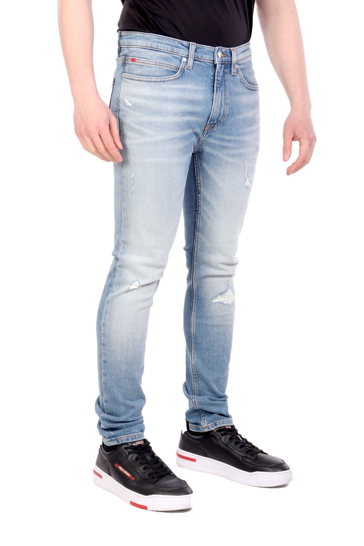 HUGO ΠΑΝΤΕΛΟΝΙ JEANS 734 EXTRA-SLIM FIT ΑΝΟΙΧΤΟ ΜΠΛΕ