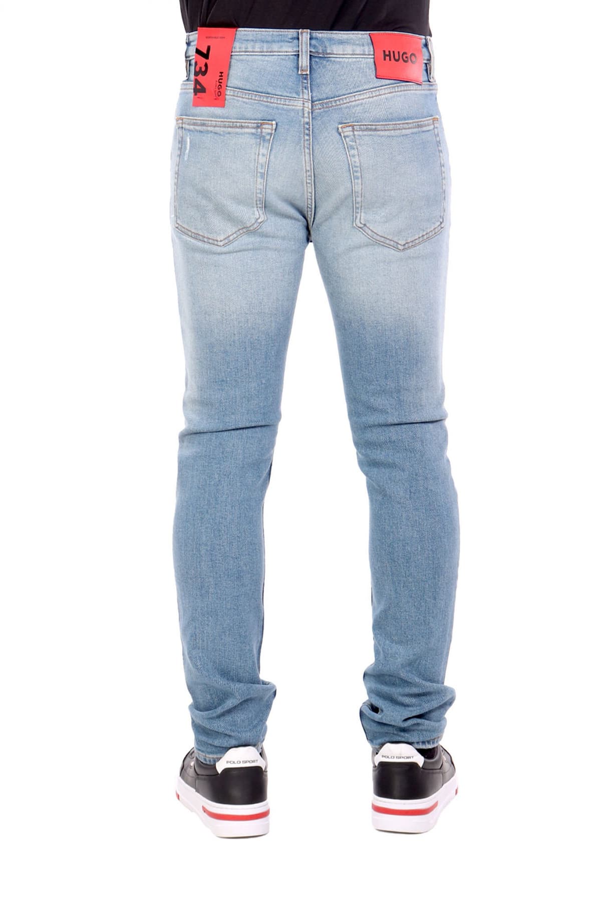 HUGO ΠΑΝΤΕΛΟΝΙ JEANS 734 EXTRA-SLIM FIT ΑΝΟΙΧΤΟ ΜΠΛΕ