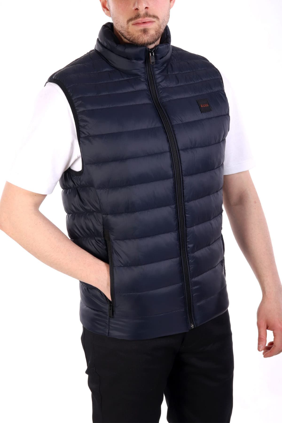 BOSS CASUAL ΑΜΑΝΙΚΟ ΜΠΟΥΦΑΝ ODENO2 ΣΚΟΥΡΟ ΜΠΛΕ