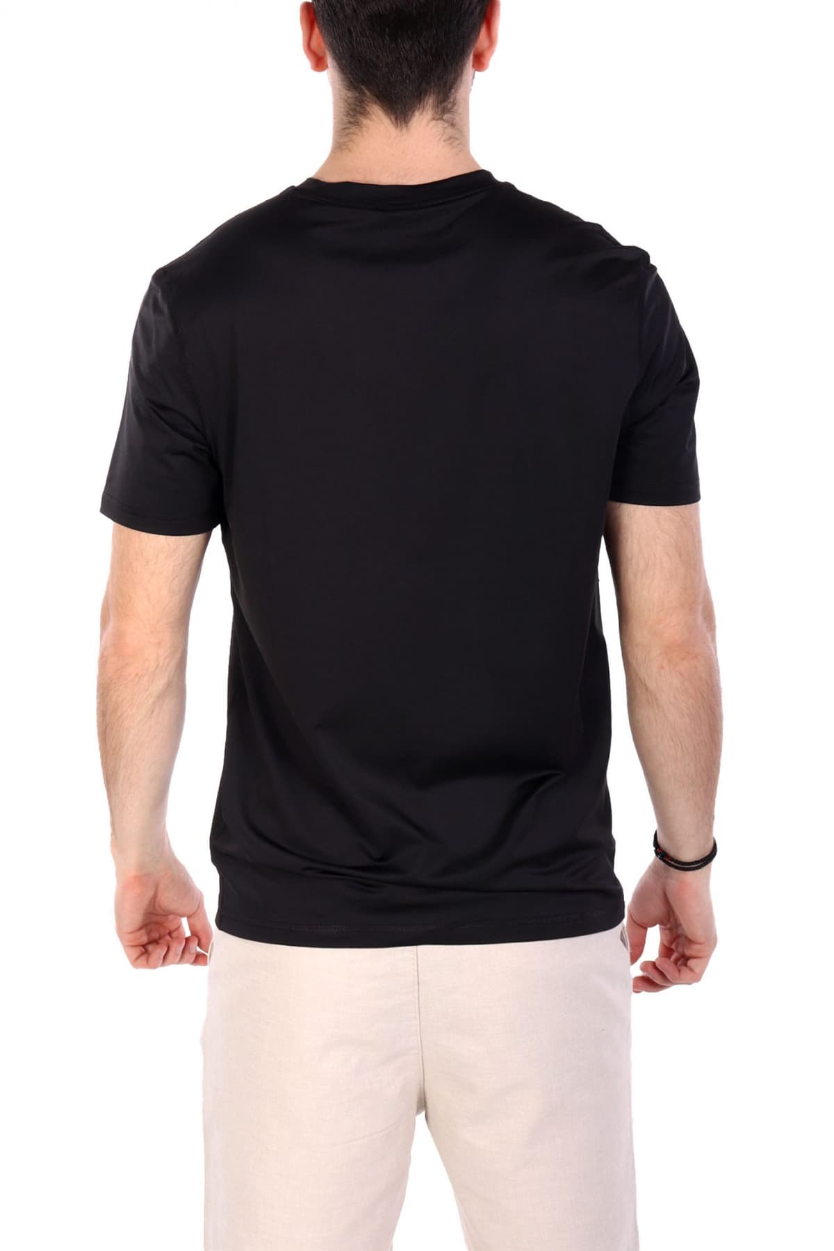 BOSS ATHLEISURE T-SHIRT TEE_ACTIVE ΜΑΥΡΟ