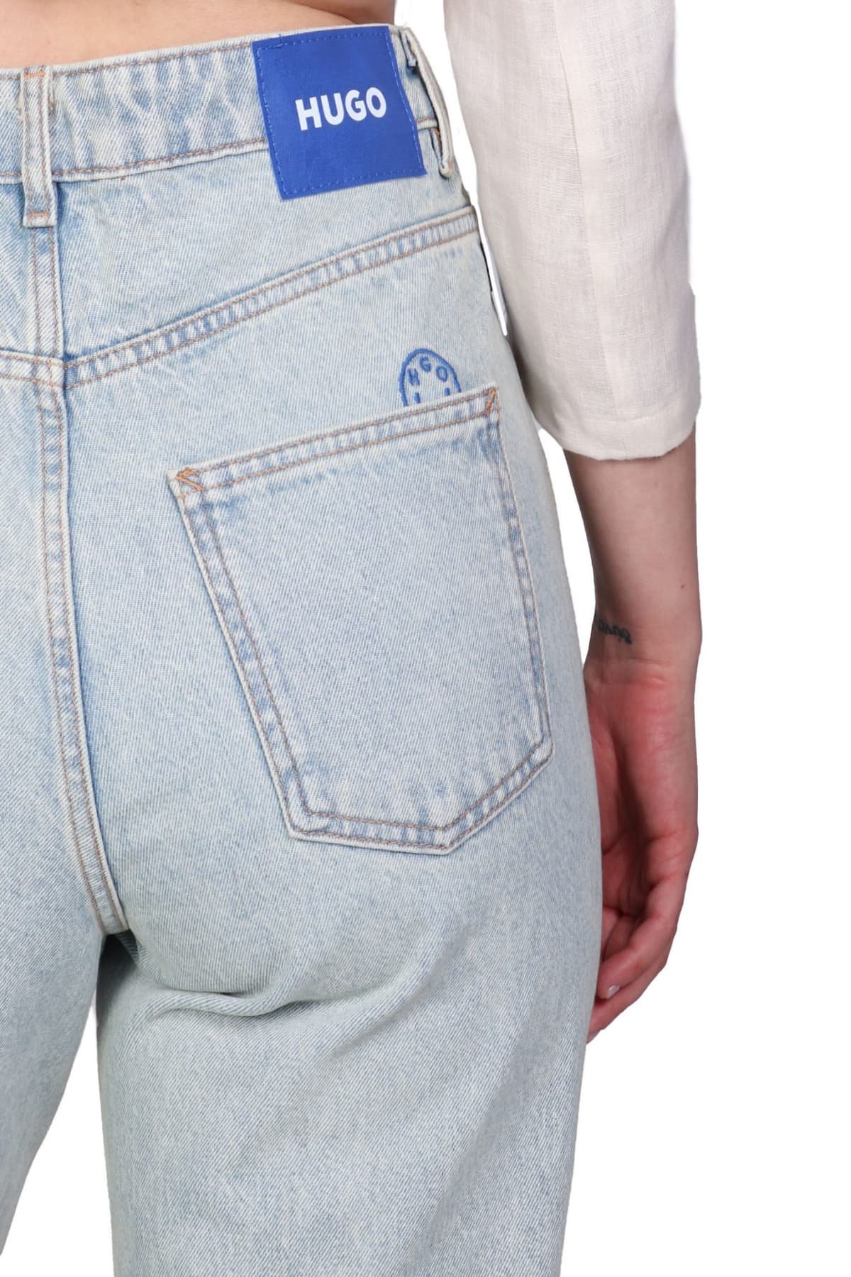 HUGO BLUE ΠΑΝΤΕΛΟΝΙ JEANS GETARA_2_B ΑΝΟΙΧΤΟ ΜΠΛΕ