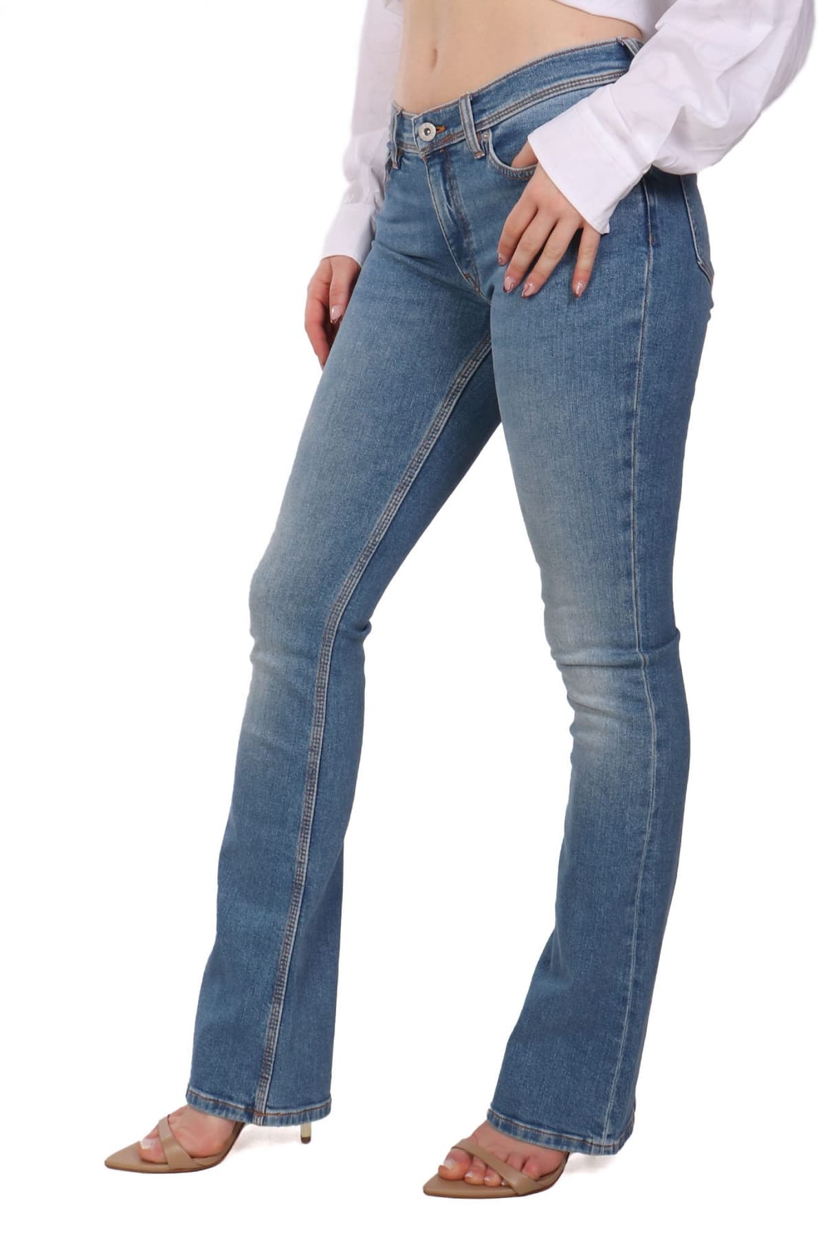 HUGO BLUE ΠΑΝΤΕΛΟΝΙ JEANS GETTI_B ΚΑΜΠΑΝΑ ΜΠΛΕ