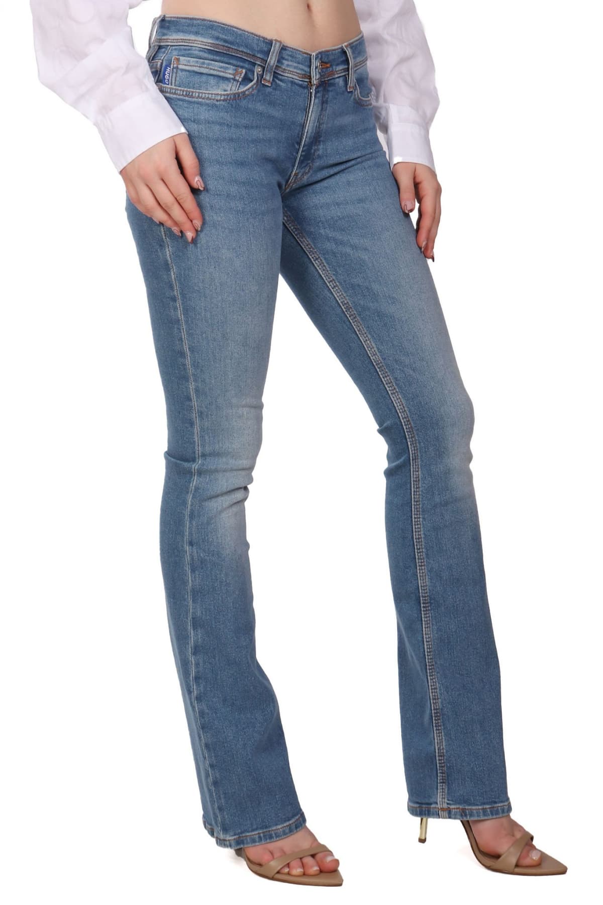 HUGO BLUE ΠΑΝΤΕΛΟΝΙ JEANS GETTI_B ΚΑΜΠΑΝΑ ΜΠΛΕ