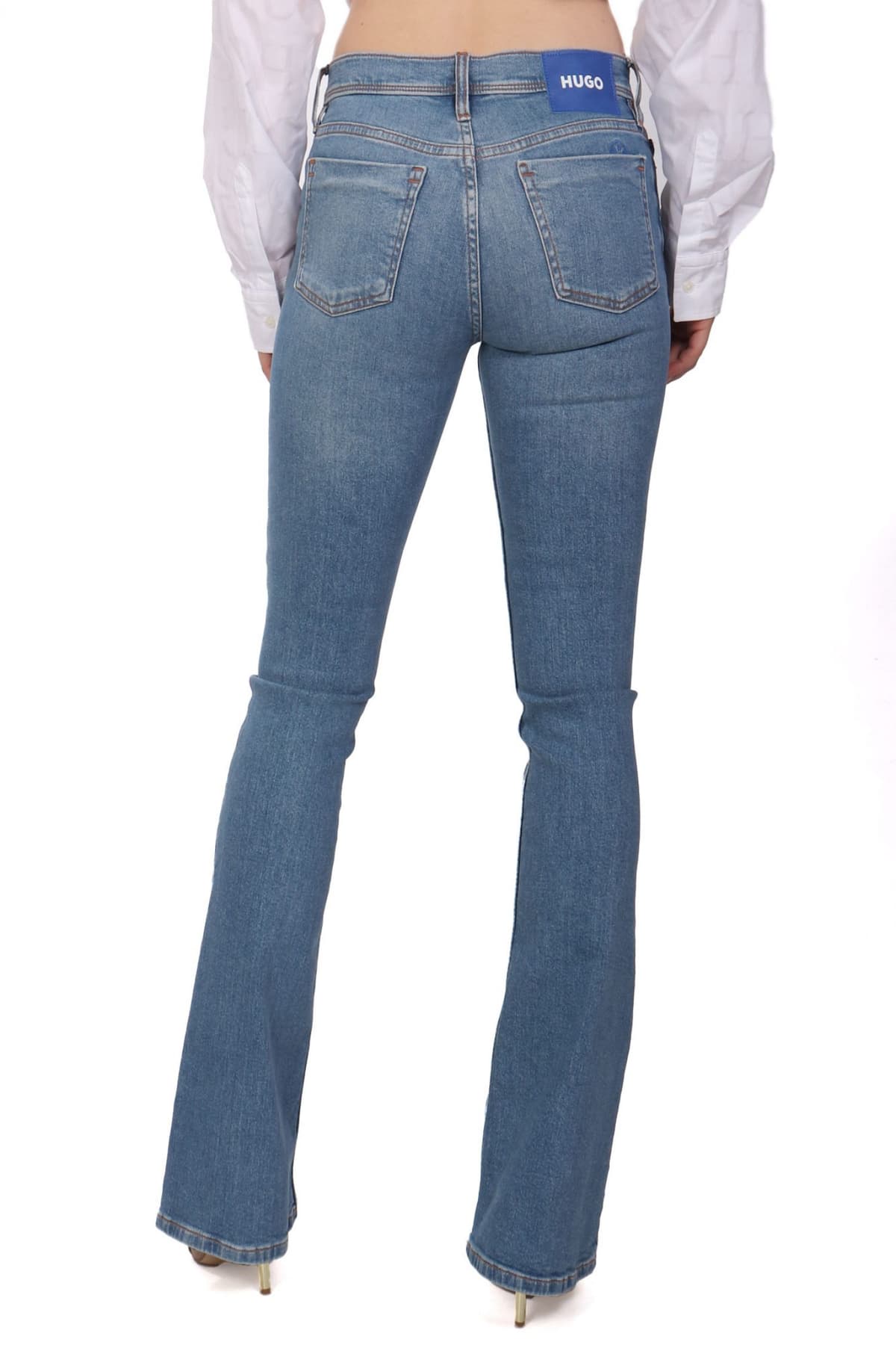 HUGO BLUE ΠΑΝΤΕΛΟΝΙ JEANS GETTI_B ΚΑΜΠΑΝΑ ΜΠΛΕ