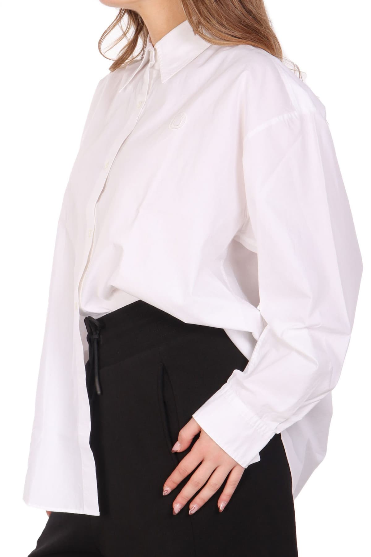 HUGO BLUE ΠΟΥΚΑΜΙΣΟ ELISANA_B LOGO ΛΕΥΚΟ