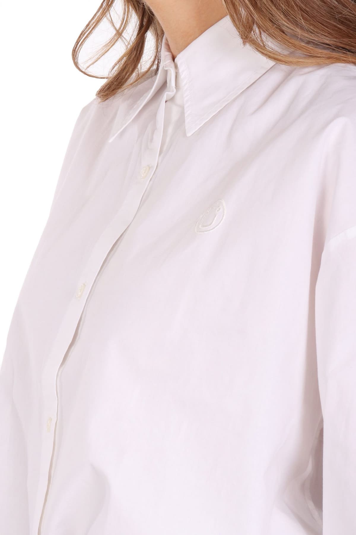 HUGO BLUE ΠΟΥΚΑΜΙΣΟ ELISANA_B LOGO ΛΕΥΚΟ