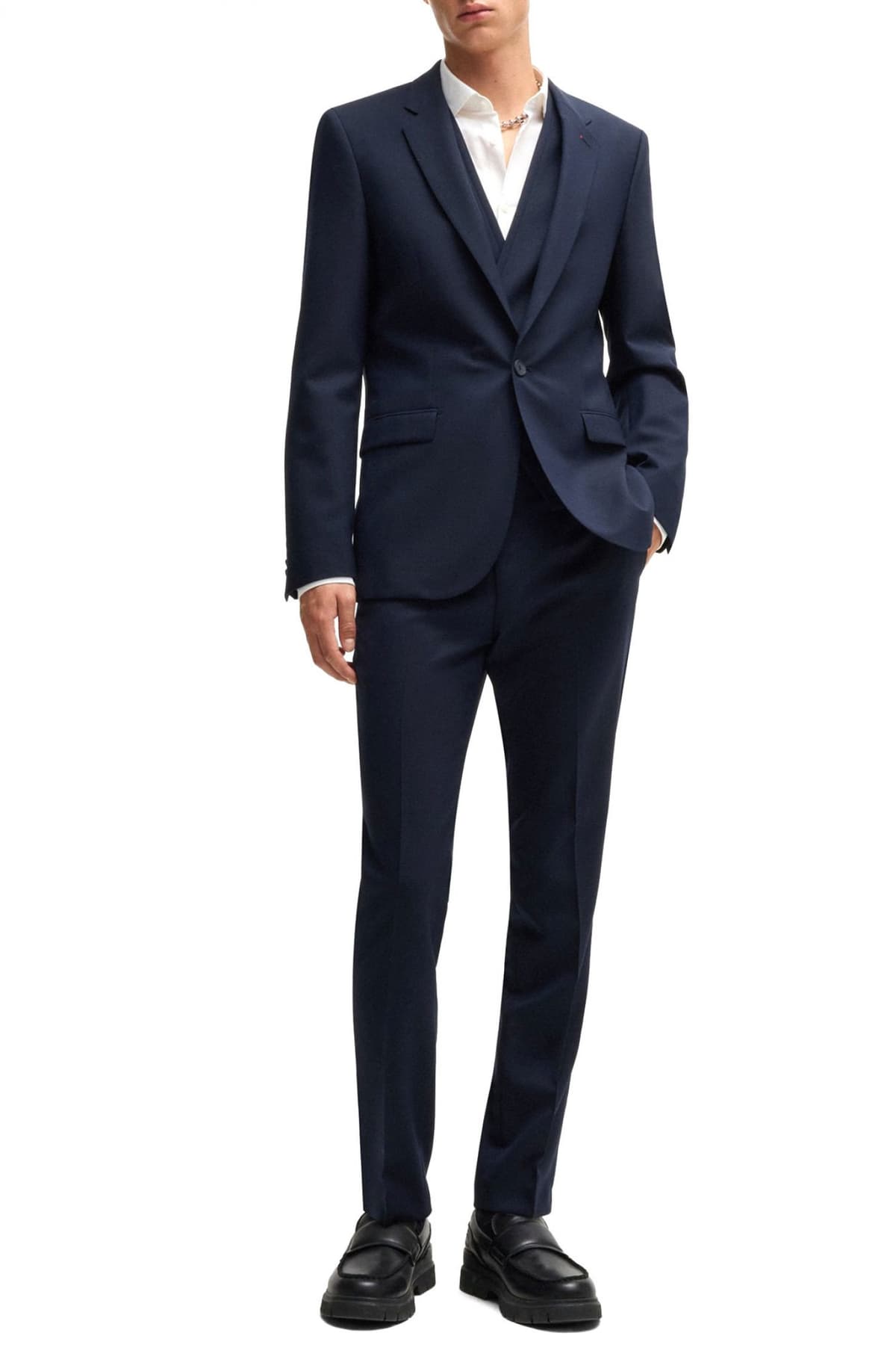 HUGO ΚΟΣΤΟΥΜΙ ARTI/HESTEN 242V1X EXTRA-SLIM FIT ΜΠΛΕ