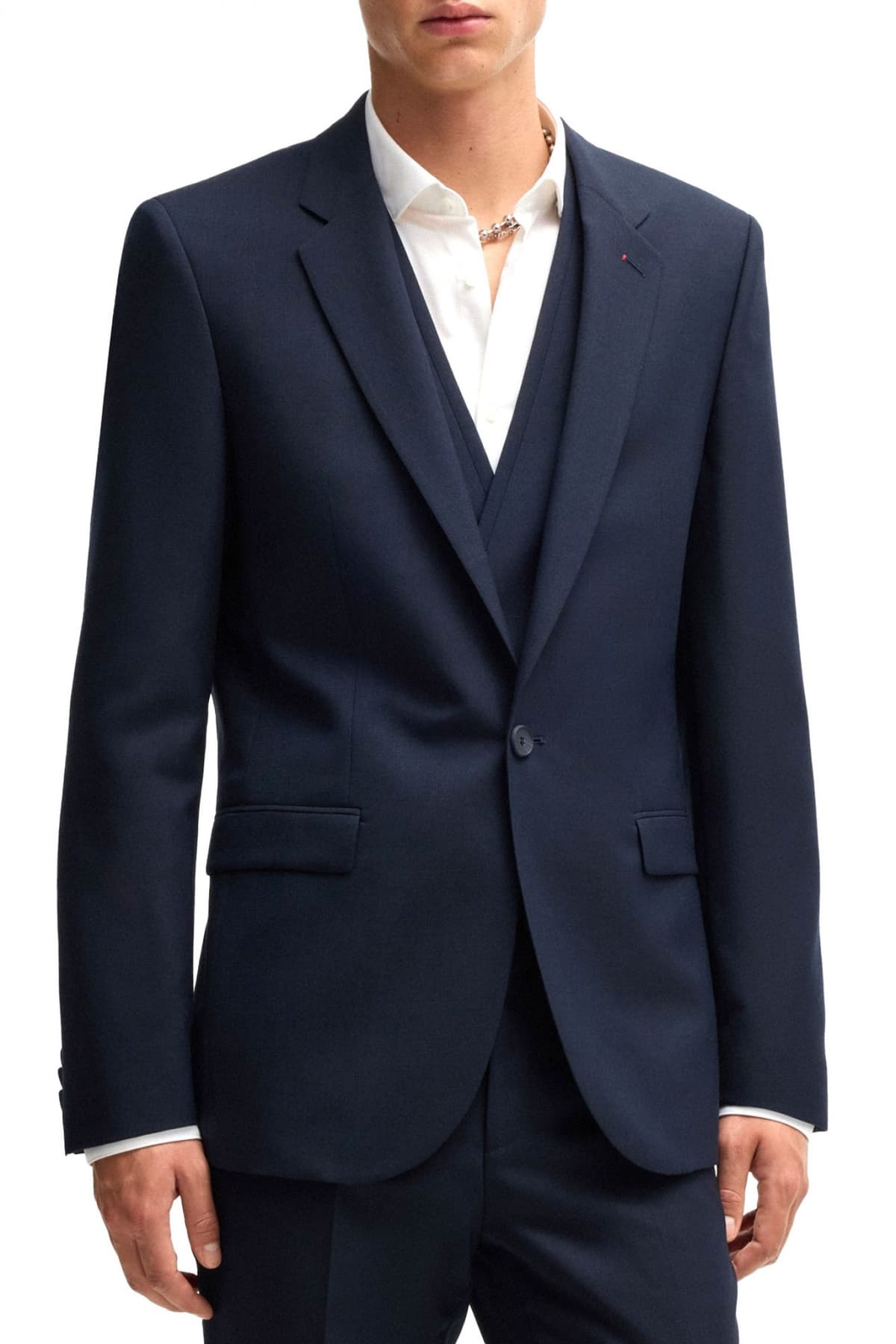 HUGO ΚΟΣΤΟΥΜΙ ARTI/HESTEN 242V1X EXTRA-SLIM FIT ΜΠΛΕ