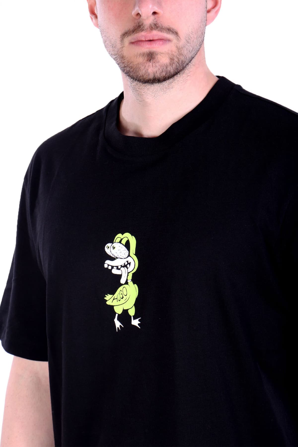 HUGO BLUE T-SHIRT NUTONGO ΜΑΥΡΟ