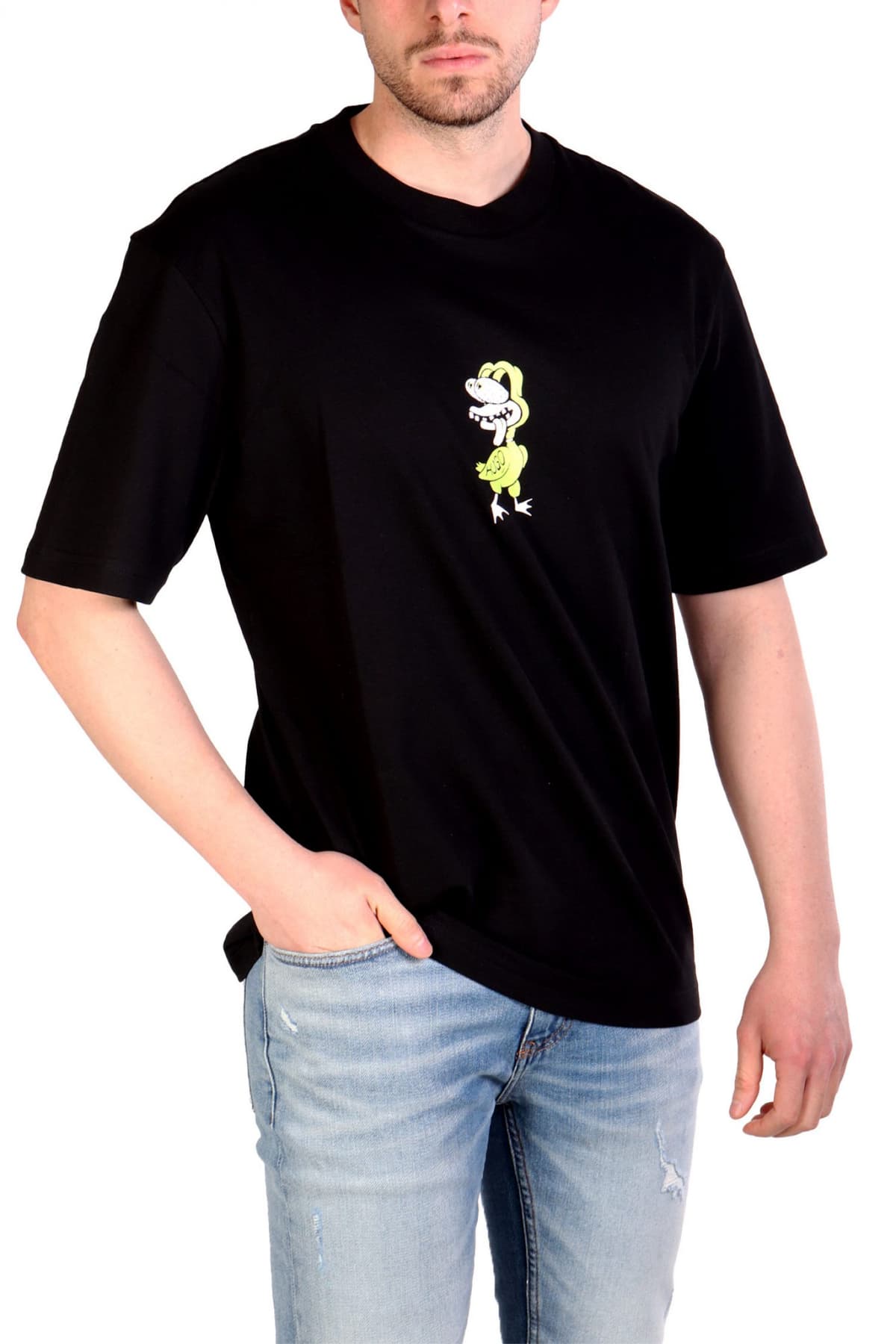 HUGO BLUE T-SHIRT NUTONGO ΜΑΥΡΟ