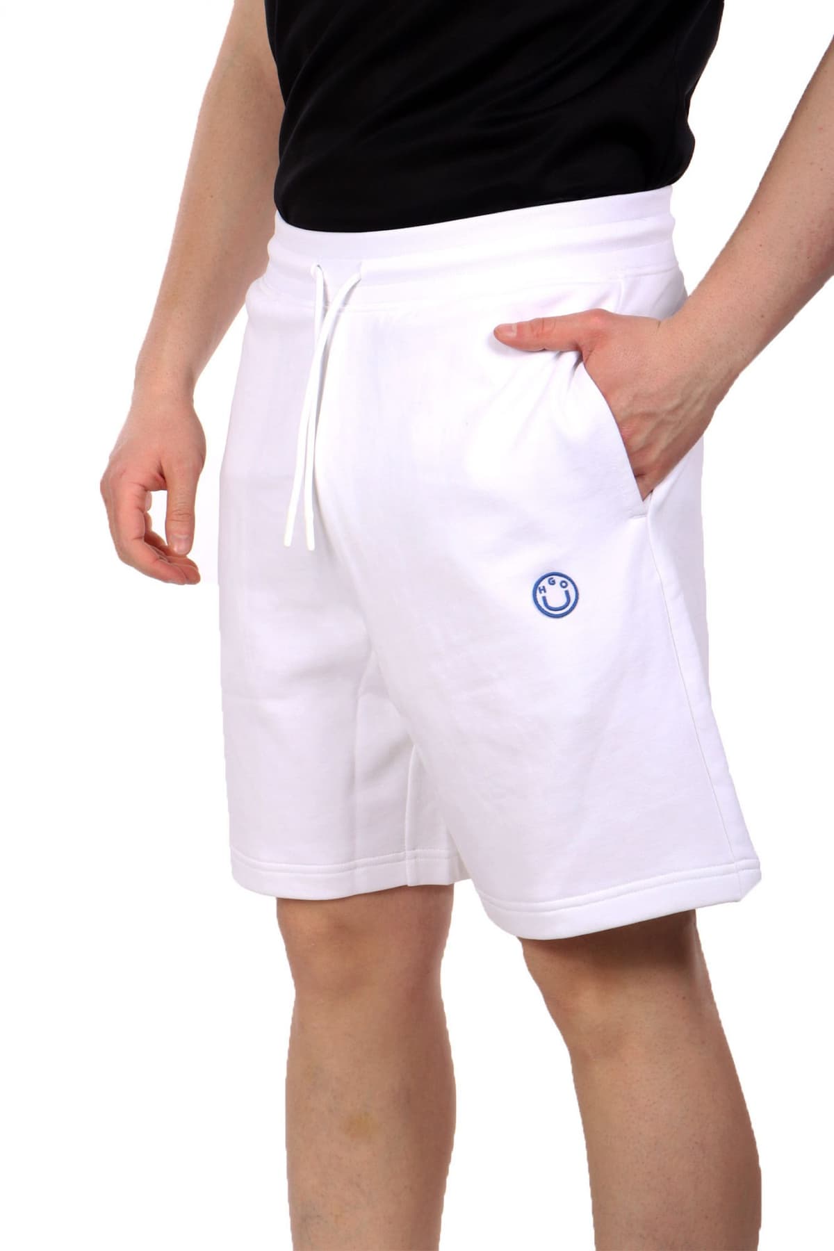 HUGO BLUE ΒΕΡΜΟΥΔΑ ΦΟΥΤΕΡ NYLSHO ΛΕΥΚΟ