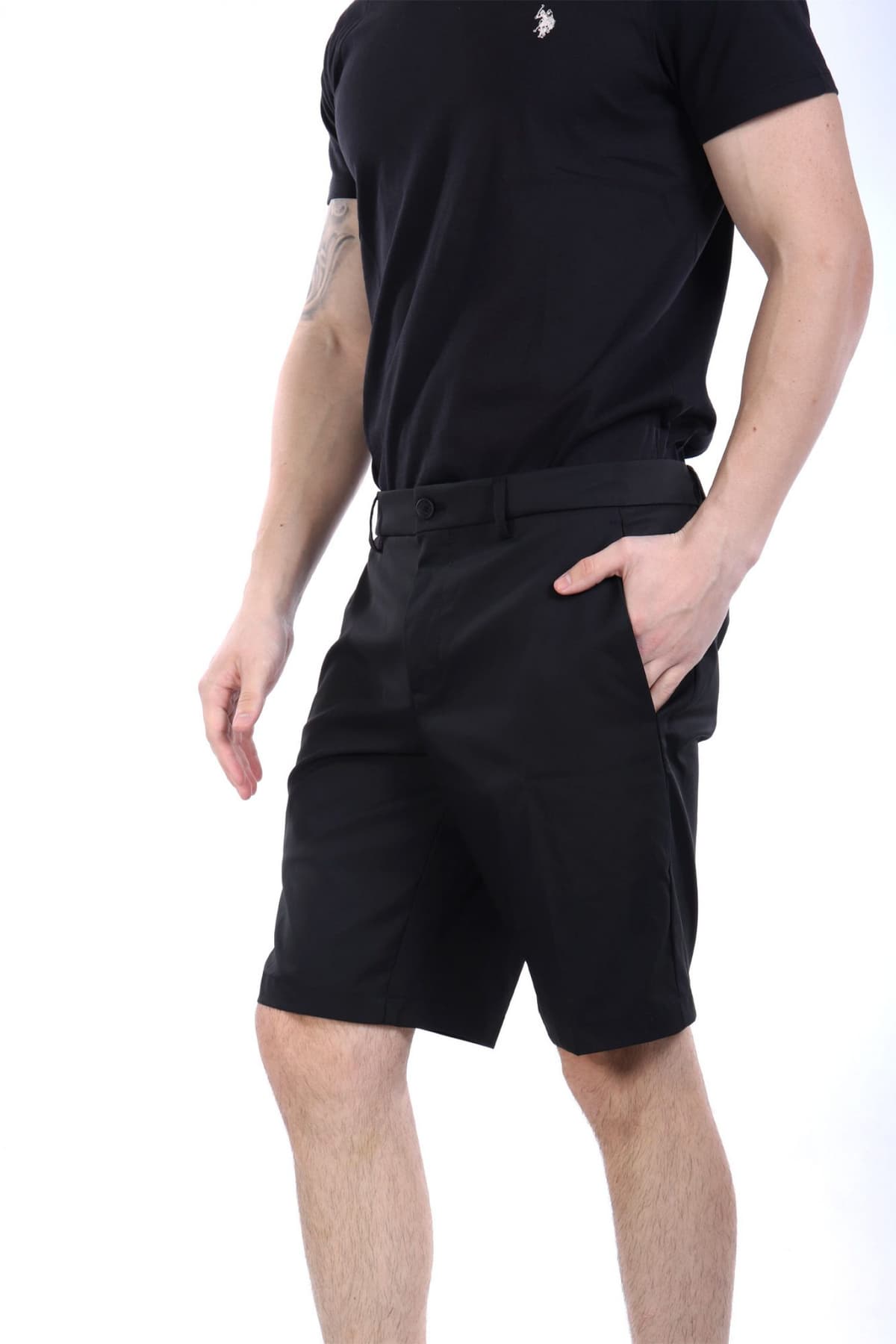 BOSS ATHLEISURE ΒΕΡΜΟΥΔΑ CHINO REGULAR FIT S PHOENIX ΜΑΥΡΟ