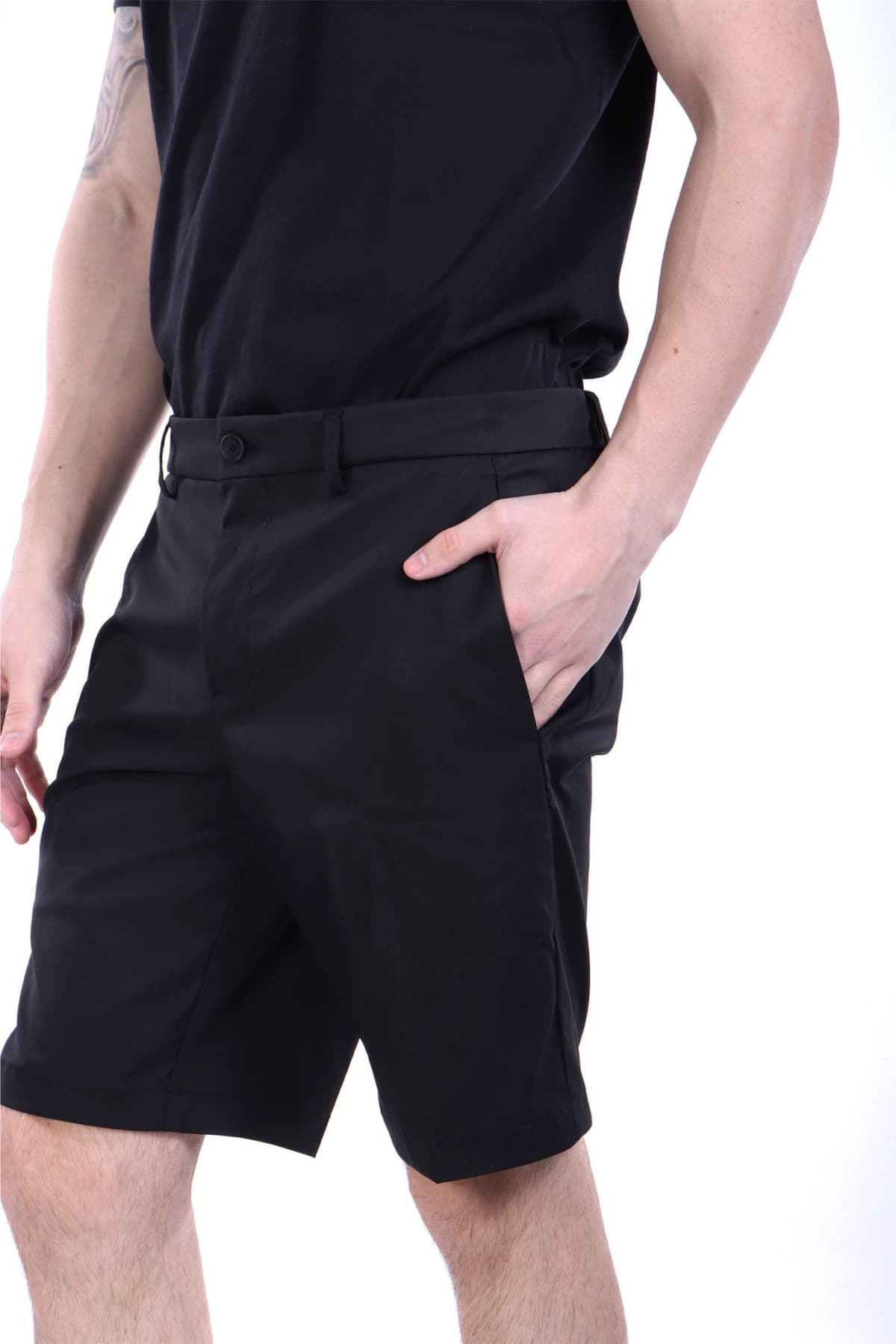 BOSS ATHLEISURE ΒΕΡΜΟΥΔΑ CHINO REGULAR FIT S PHOENIX ΜΑΥΡΟ