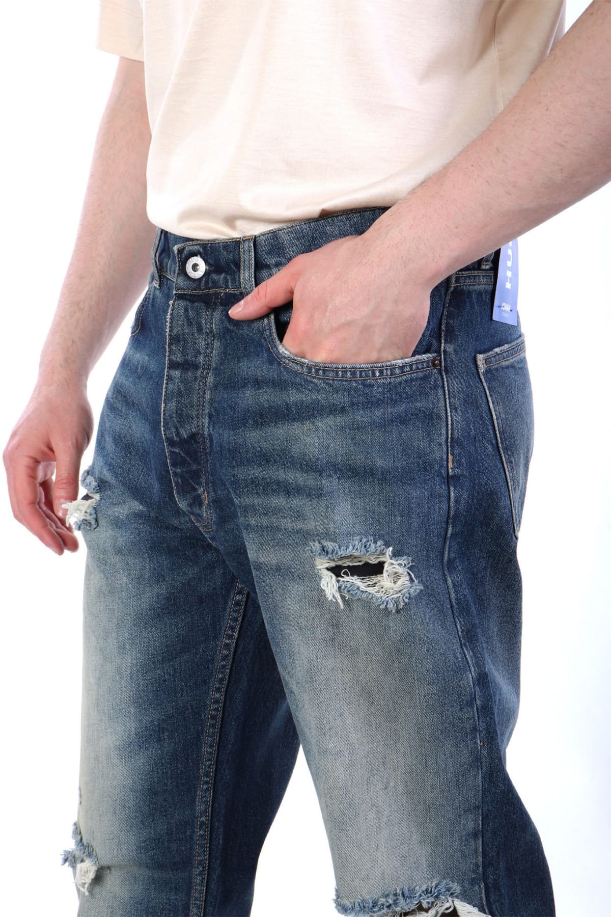 HUGO BLUE ΠΑΝΤΕΛΟΝΙ JEANS STRAIGHT ΦΘΟΡΕΣ JONAH ΜΠΛΕ