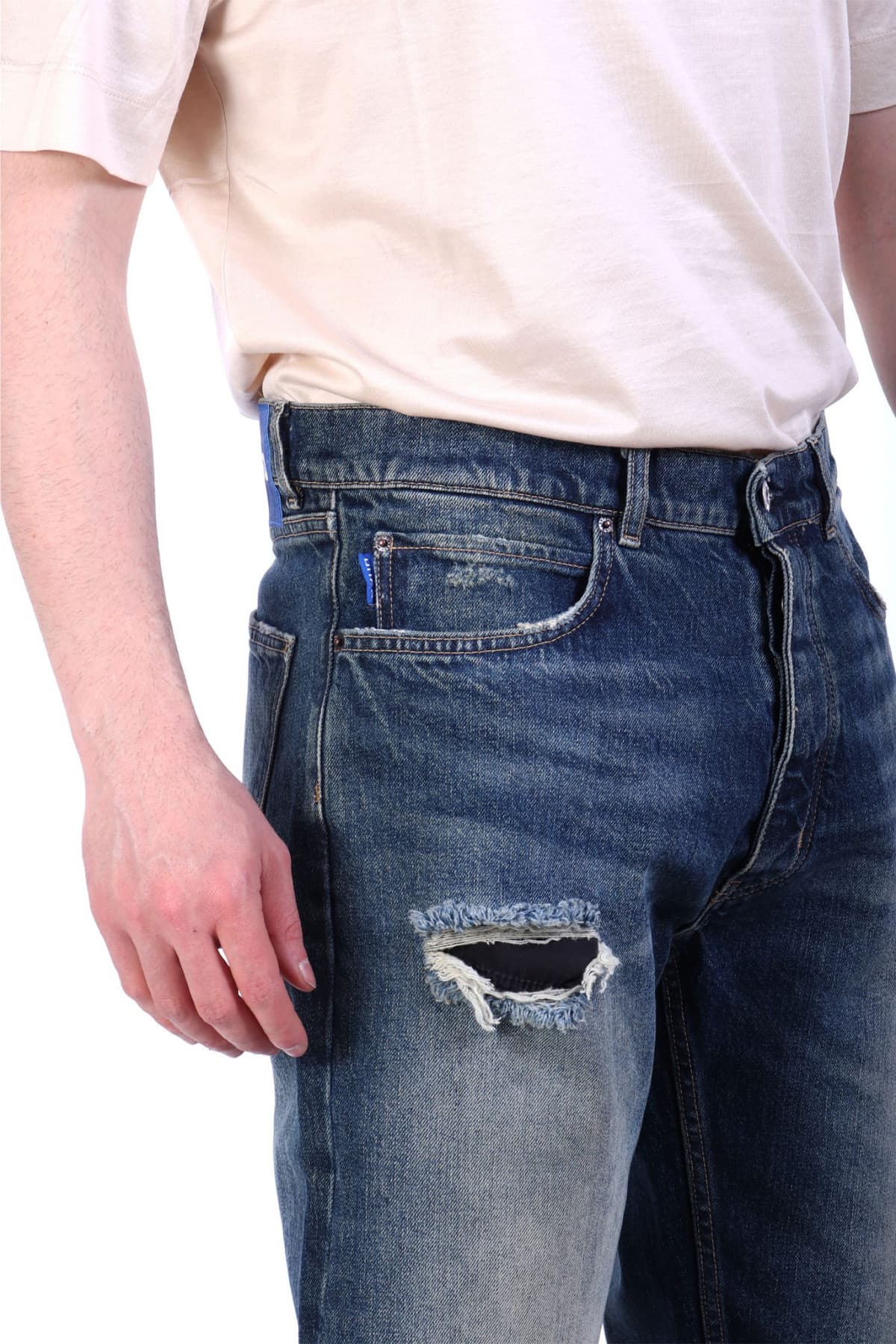 HUGO BLUE ΠΑΝΤΕΛΟΝΙ JEANS STRAIGHT ΦΘΟΡΕΣ JONAH ΜΠΛΕ