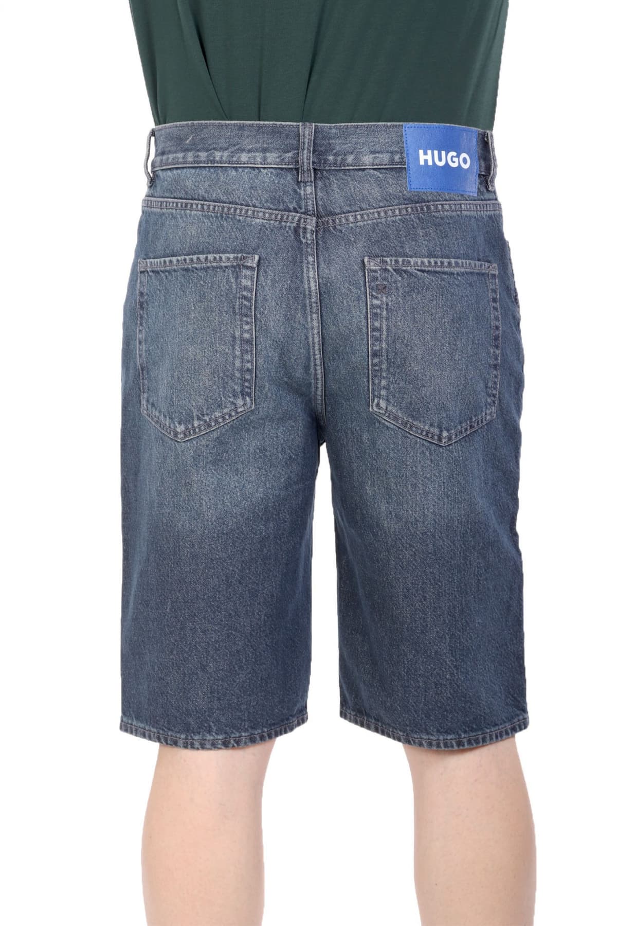 HUGO BLUE ΒΕΡΜΟΥΔΑ JEANS SKATE SHORTS ΜΠΛΕ