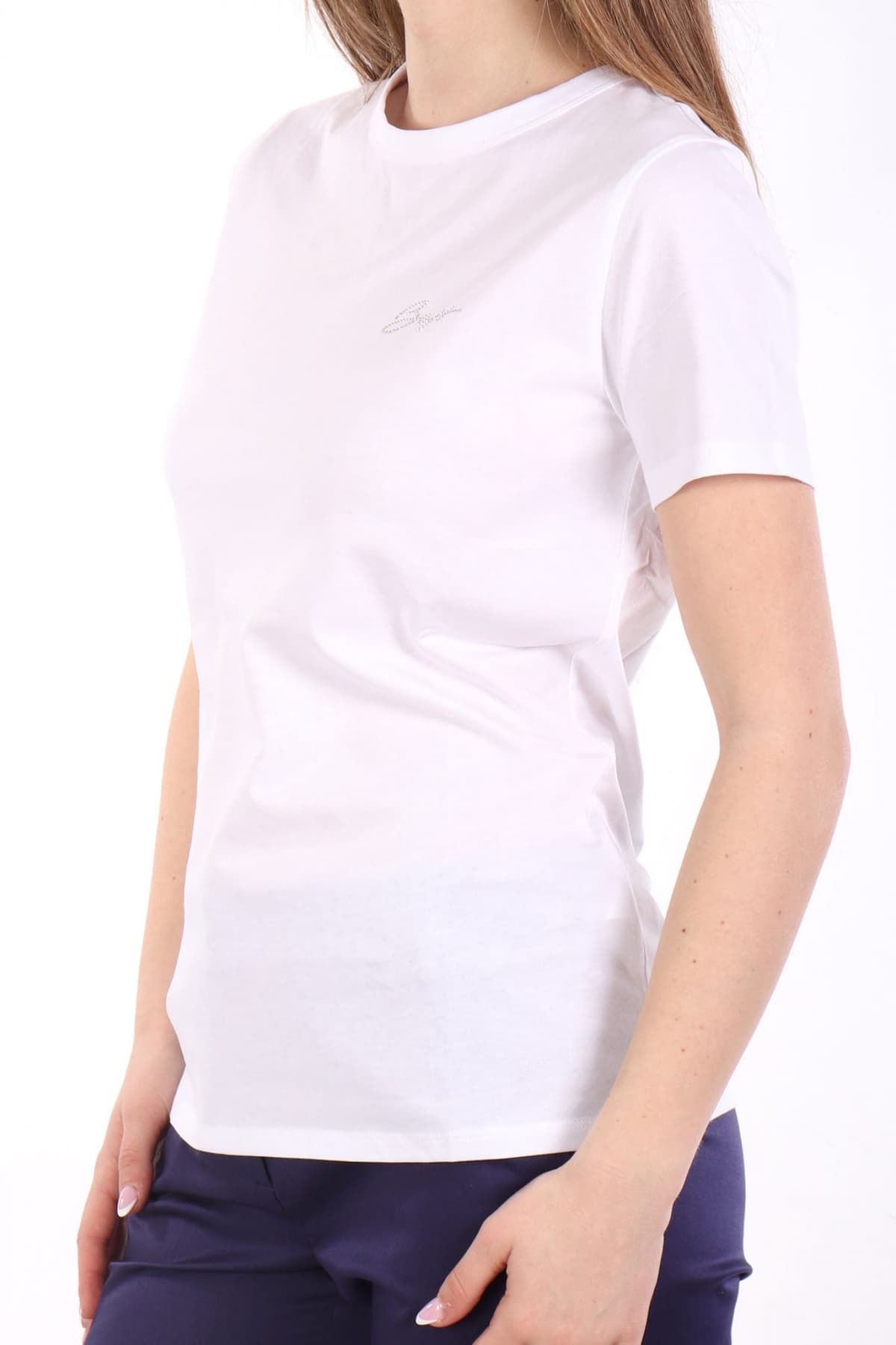 BOSS T-SHIRT C_ELOGO_PRINT_7 LOGO ΛΕΥΚΟ