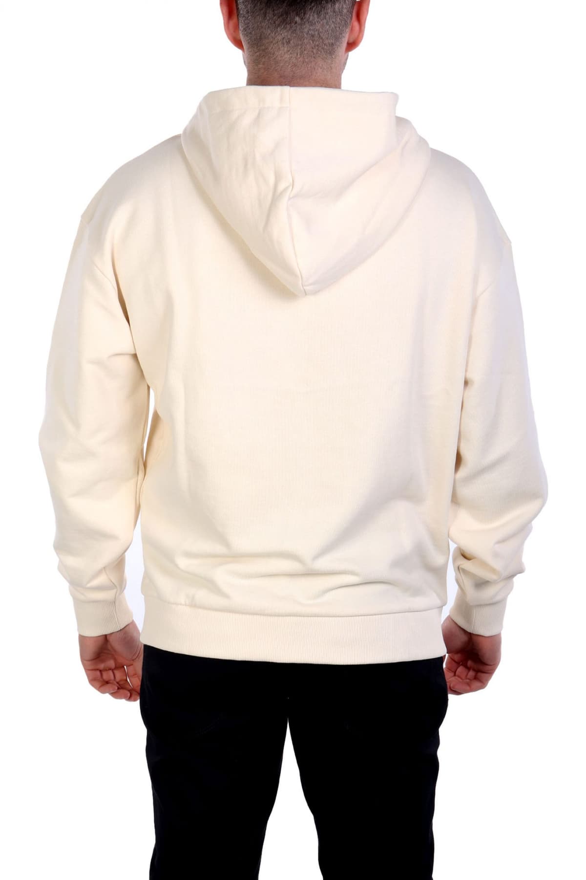 HUGO BLUE ΦΟΥΤΕΡ HOODIE NIZZERIOHOOD ΕΚΡΟΥ