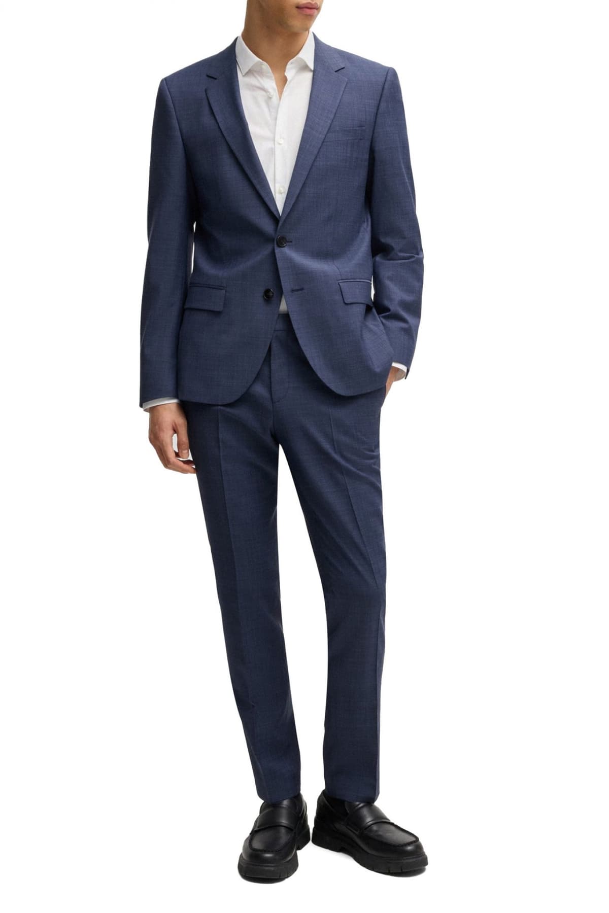 HUGO ΚΟΣΤΟΥΜΙ HENRY/GETLIN 232X SLIM FIT ΜΠΛΕ