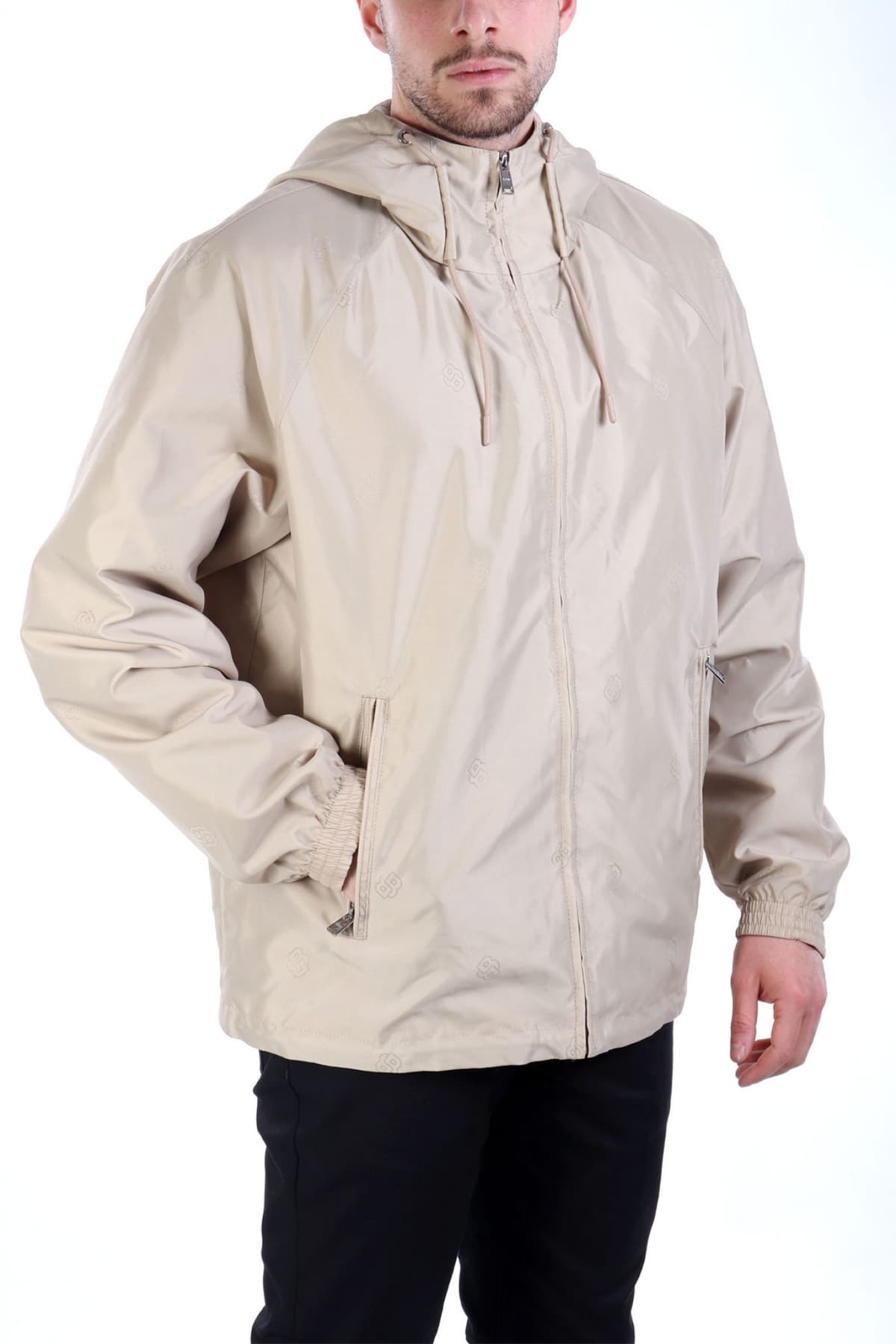 BOSS ΜΠΟΥΦΑΝ JACKET ΜΕ ΚΟΥΚΟΥΛΑ C-CLOUDS ΜΠΕΖ