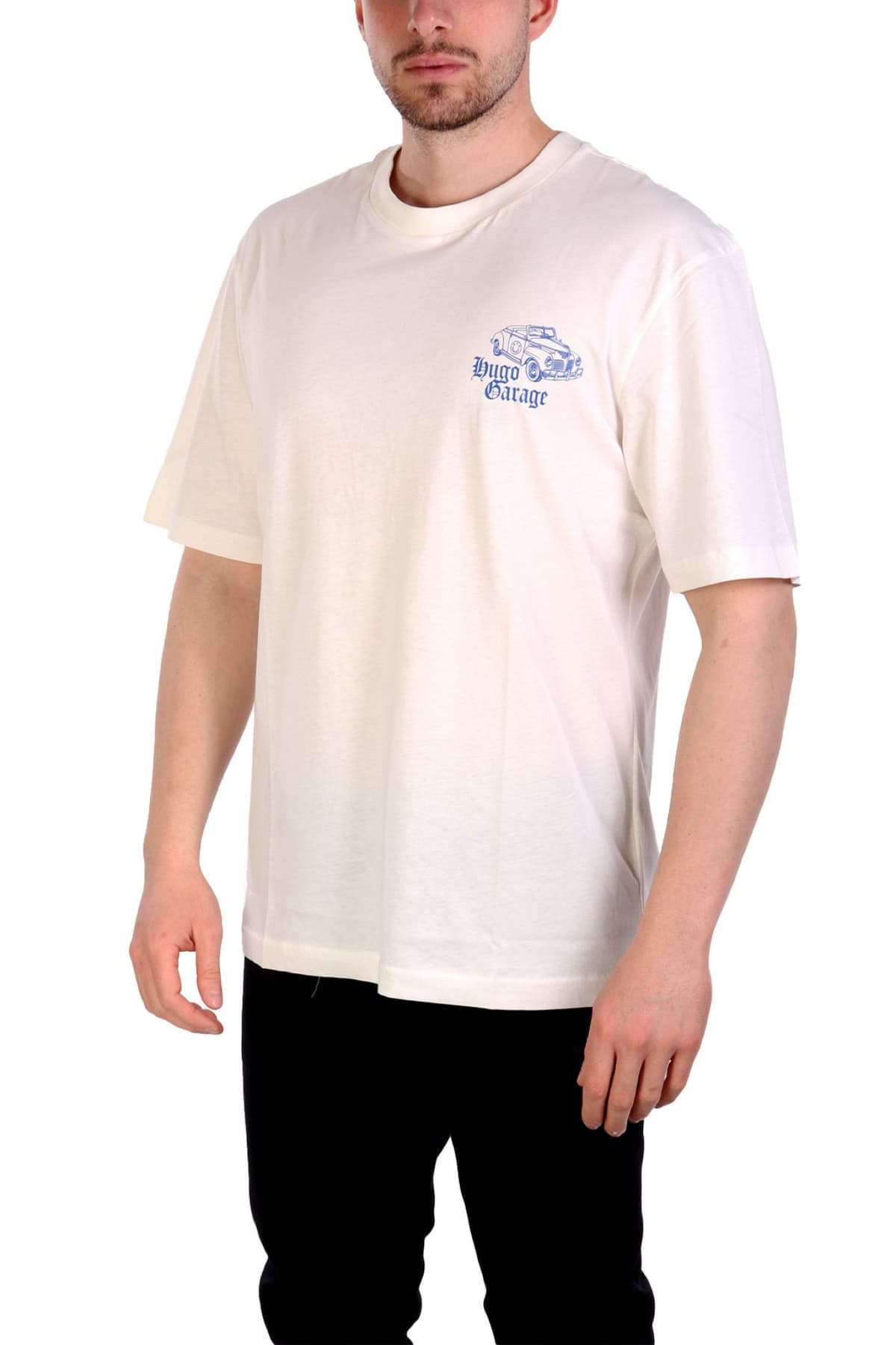 HUGO BLUE T-SHIRT NATOPU ΛΕΥΚΟ