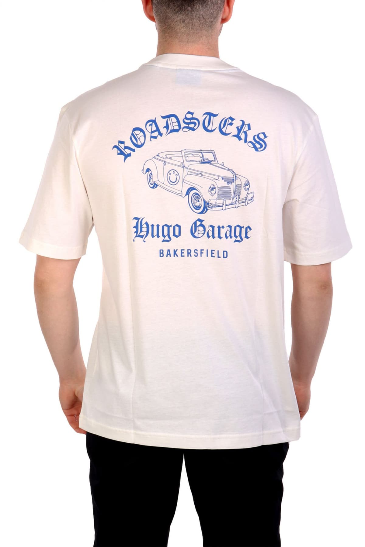 HUGO BLUE T-SHIRT NATOPU ΛΕΥΚΟ