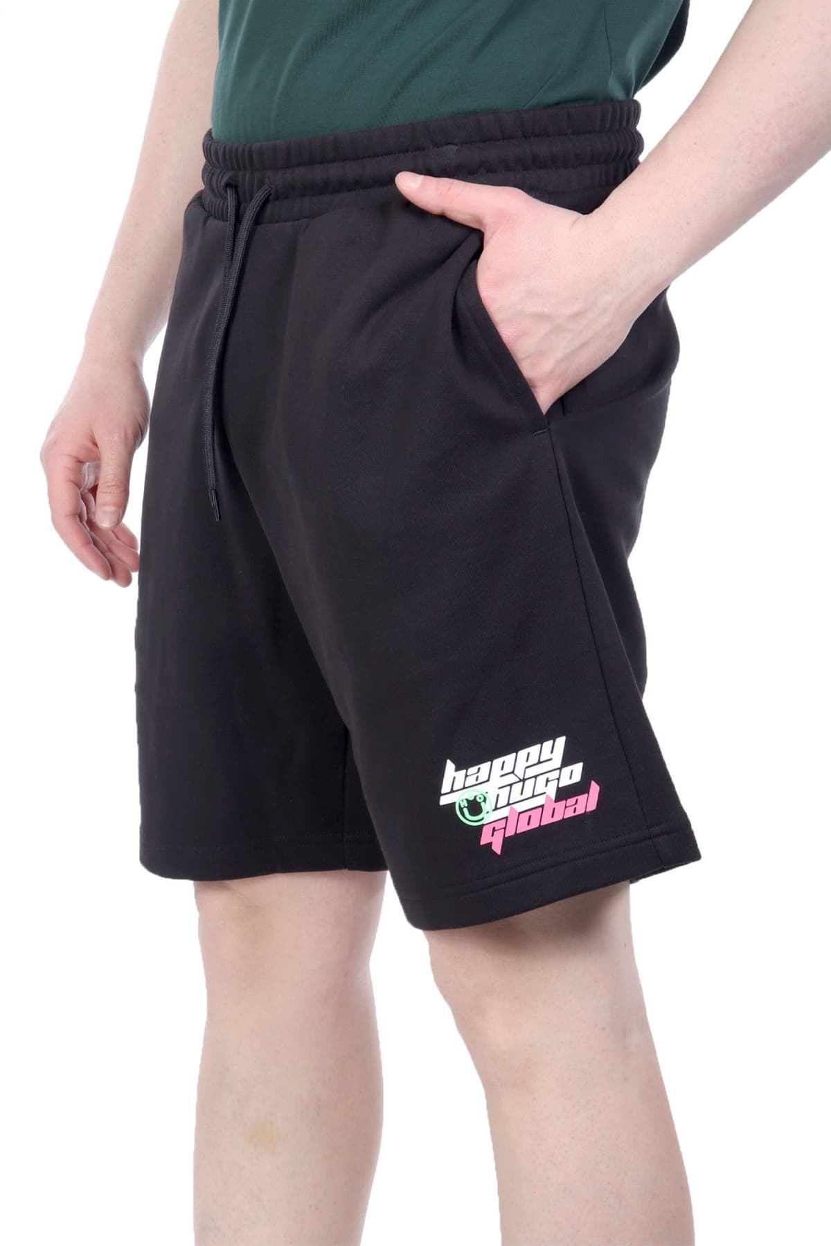 HUGO BLUE ΒΕΡΜΟΥΔΑ ΦΟΥΤΕΡ NIRVATO ΜΑΥΡΟ