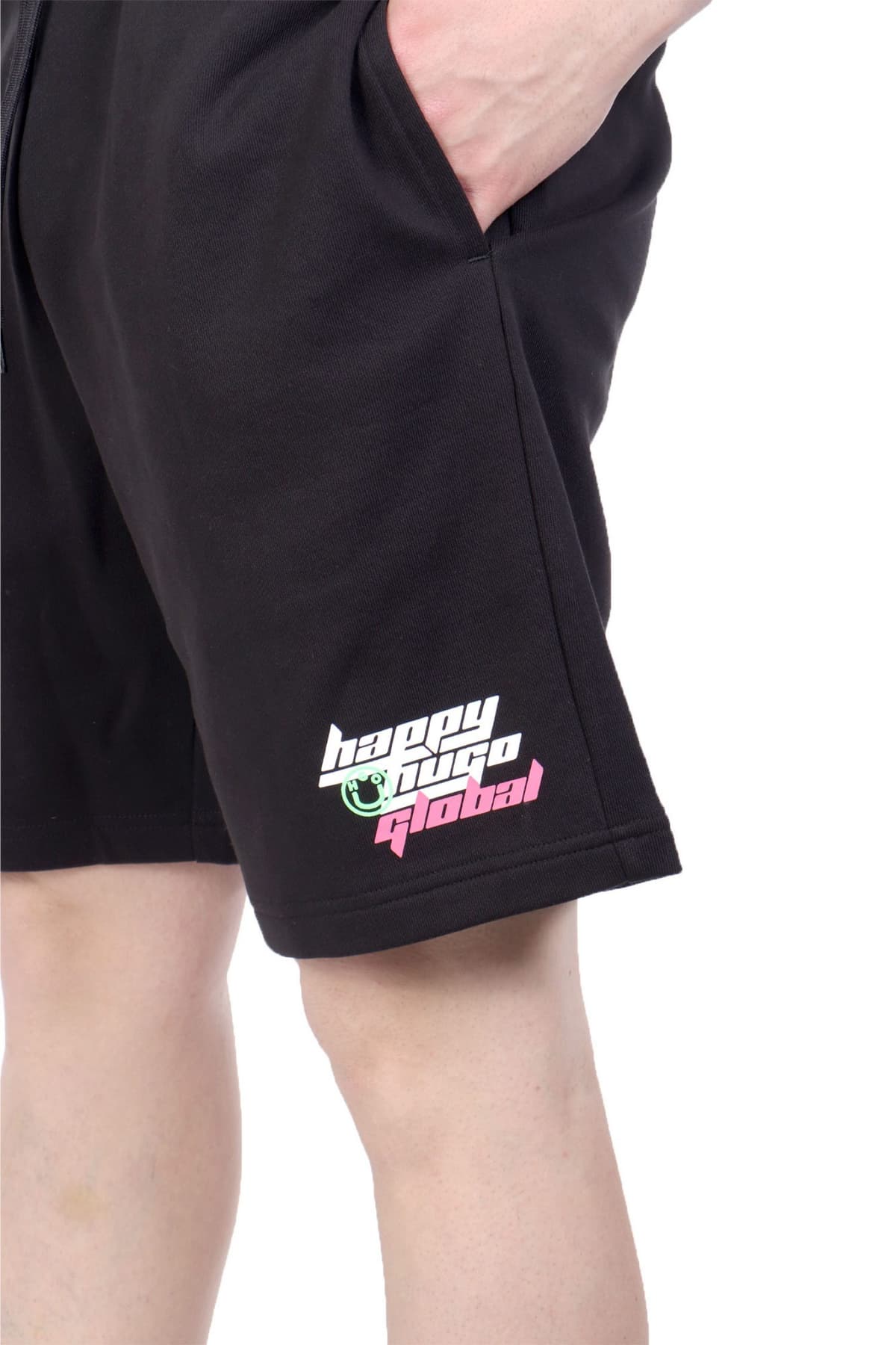 HUGO BLUE ΒΕΡΜΟΥΔΑ ΦΟΥΤΕΡ NIRVATO ΜΑΥΡΟ