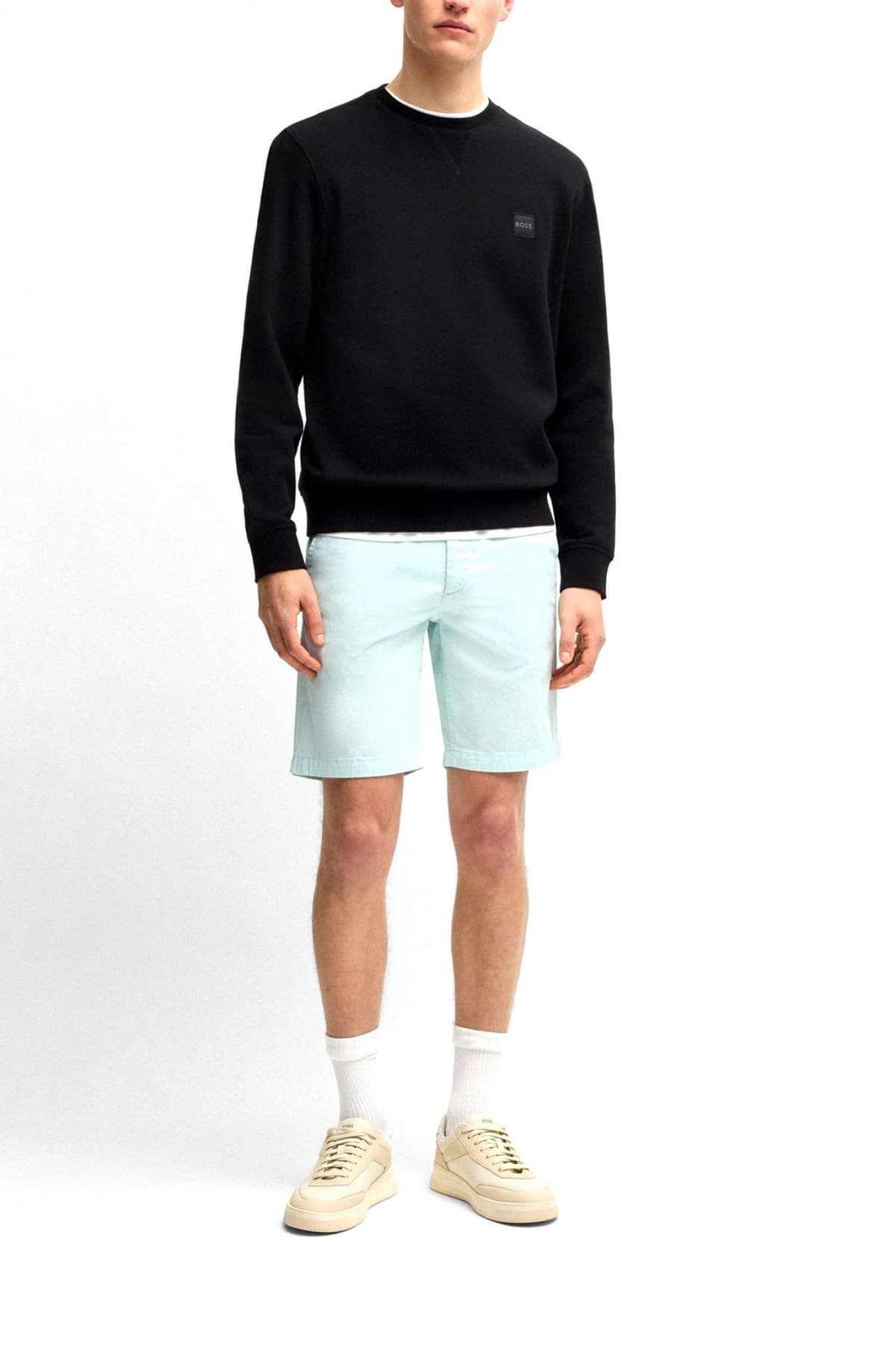 BOSS CASUAL ΒΕΡΜΟΥΔΑ CHINO SLIM FIT CHINO SLIM SHORTS ΦΥΣΤΙΚΙ