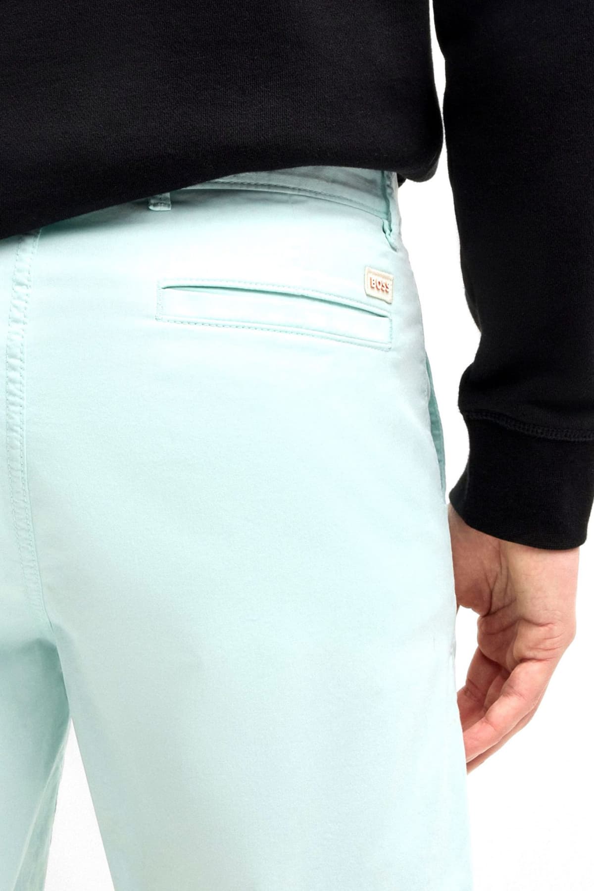 BOSS CASUAL ΒΕΡΜΟΥΔΑ CHINO SLIM FIT CHINO SLIM SHORTS ΦΥΣΤΙΚΙ
