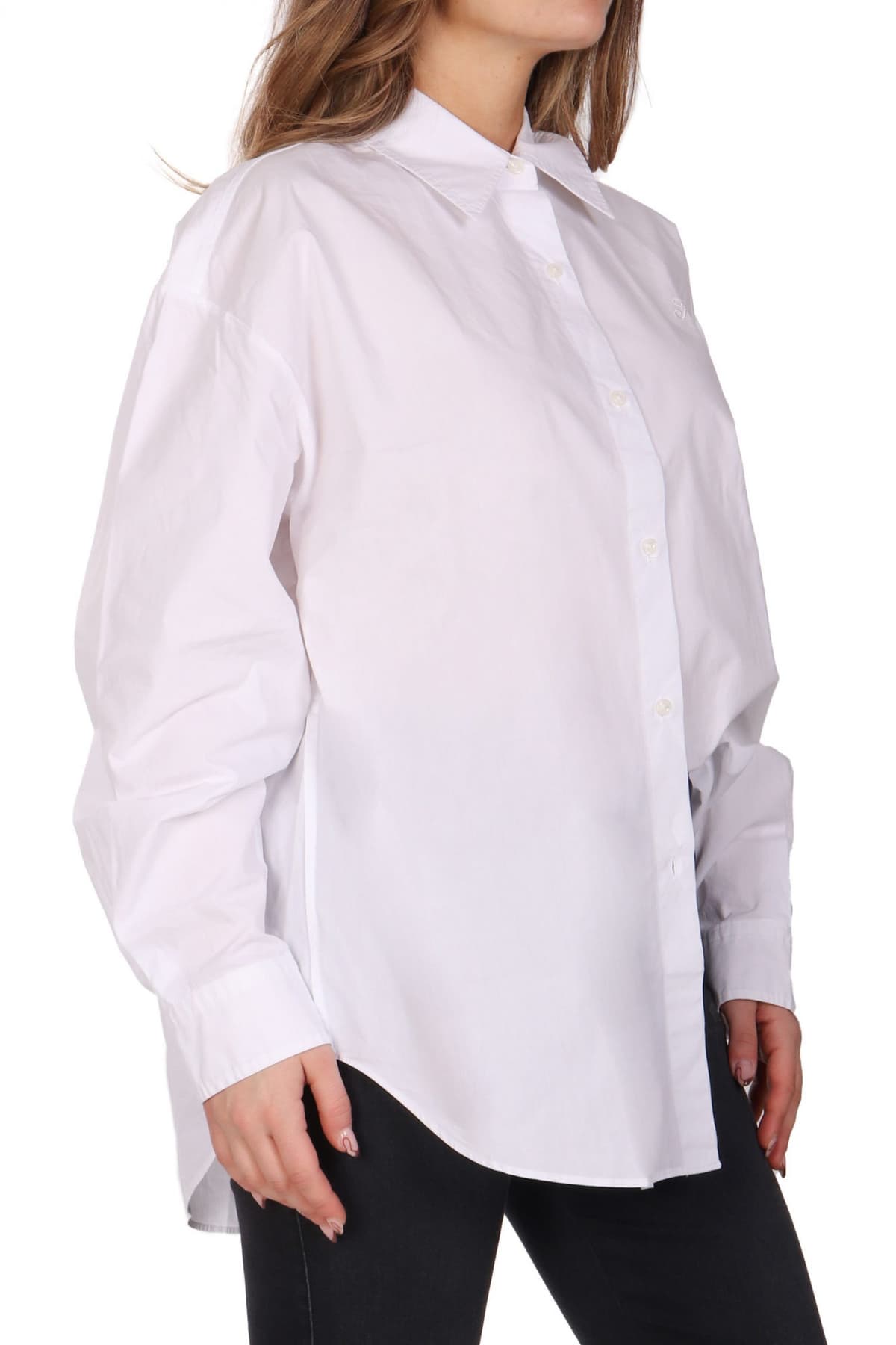 HUGO BLUE ΠΟΥΚΑΜΙΣΟ ELISANA_B LOGO ΛΕΥΚΟ