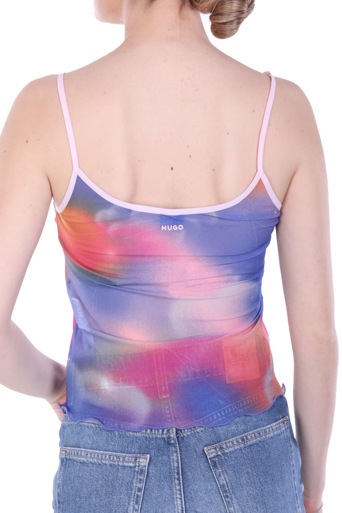 HUGO BLUE TANK TOP DORINELA_B ΠΟΛΥΧΡΩΜΟ