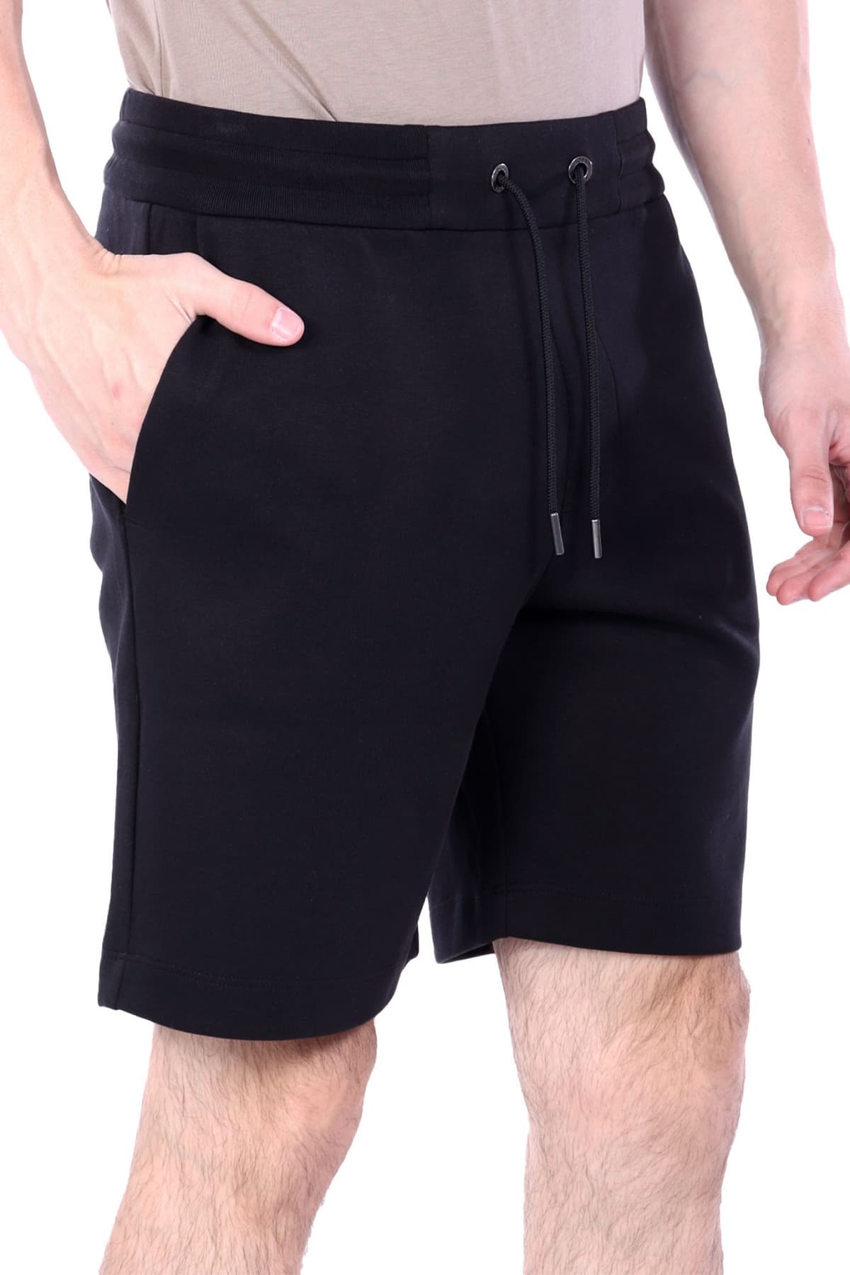 BOSS ΒΕΡΜΟΥΔΑ JERSEY C-LEONI 01 ΜΑΥΡΟ