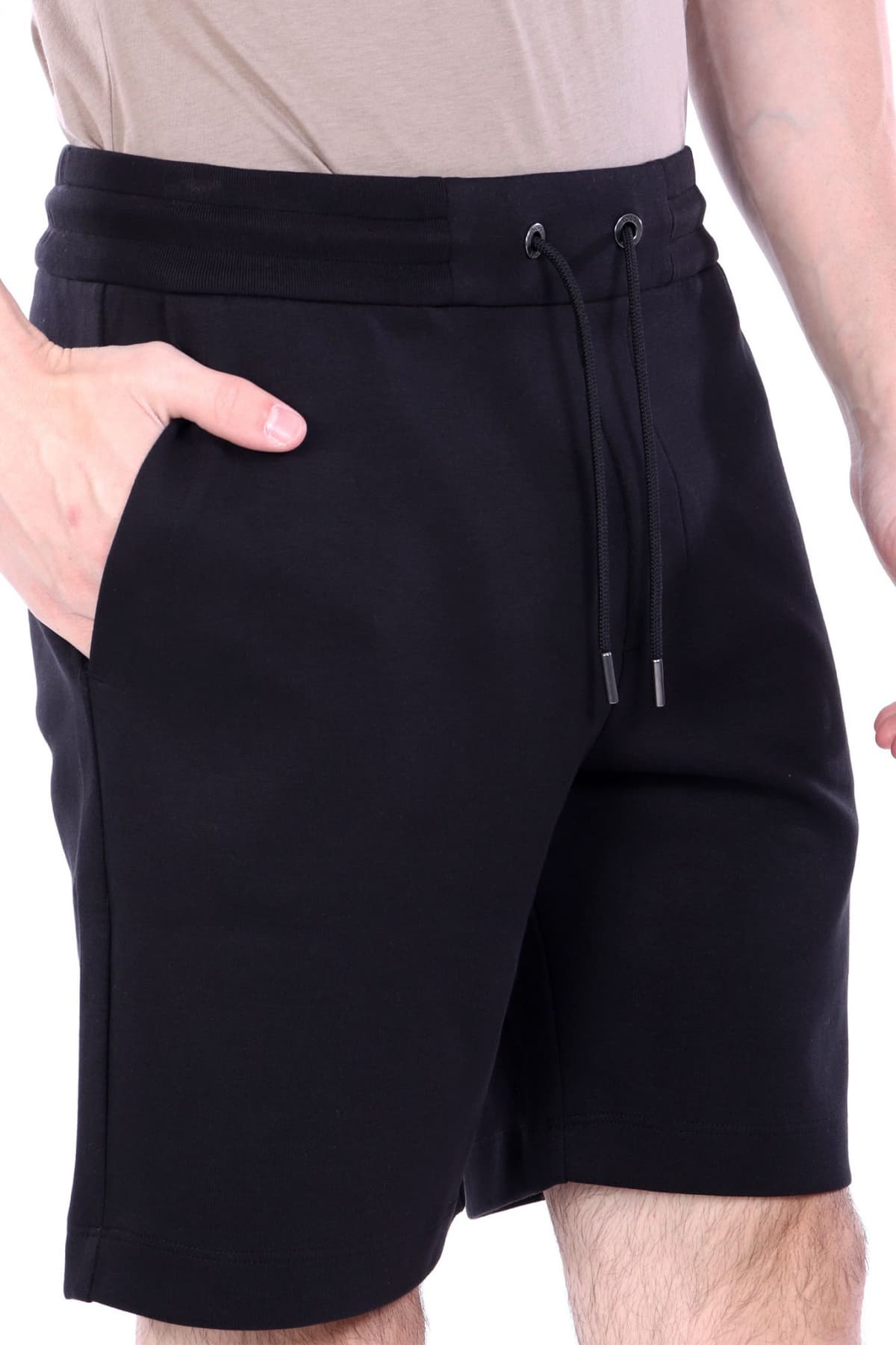 BOSS ΒΕΡΜΟΥΔΑ JERSEY C-LEONI 01 ΜΑΥΡΟ