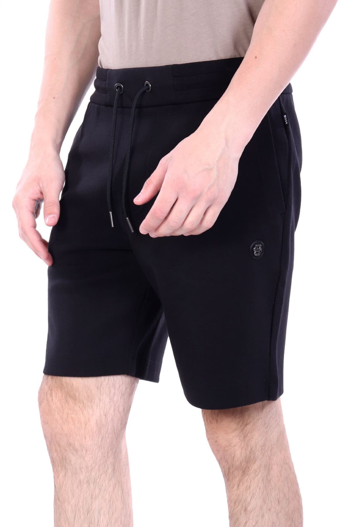 BOSS ΒΕΡΜΟΥΔΑ JERSEY C-LEONI 01 ΜΑΥΡΟ