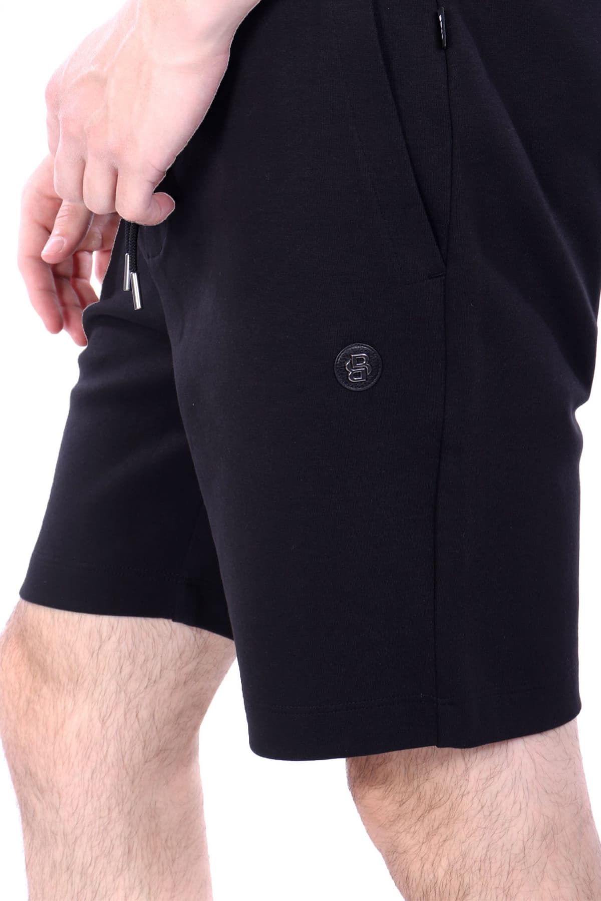 BOSS ΒΕΡΜΟΥΔΑ JERSEY C-LEONI 01 ΜΑΥΡΟ