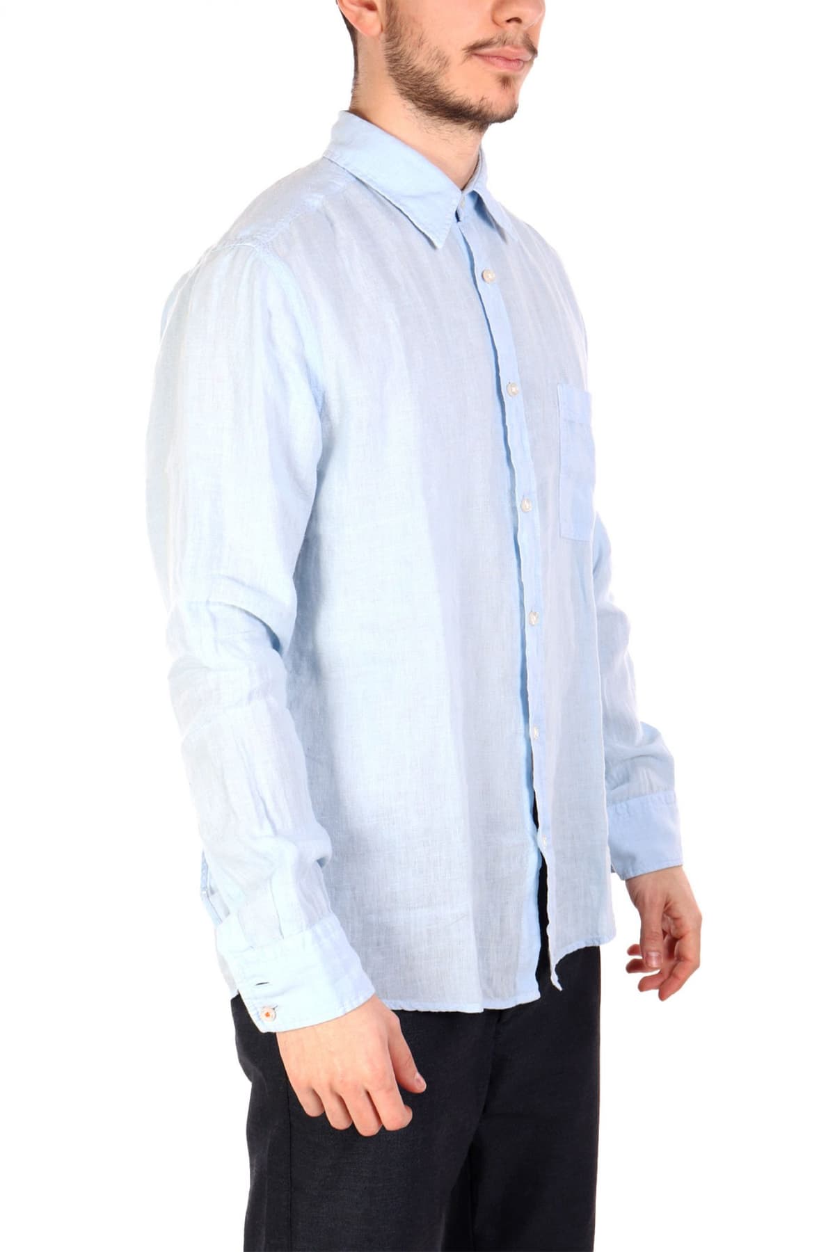 BOSS CASUAL ΠΟΥΚΑΜΙΣΟ ΛΙΝΟ REGULAR FIT RELEGANT 6 M ΣΙΕΛ