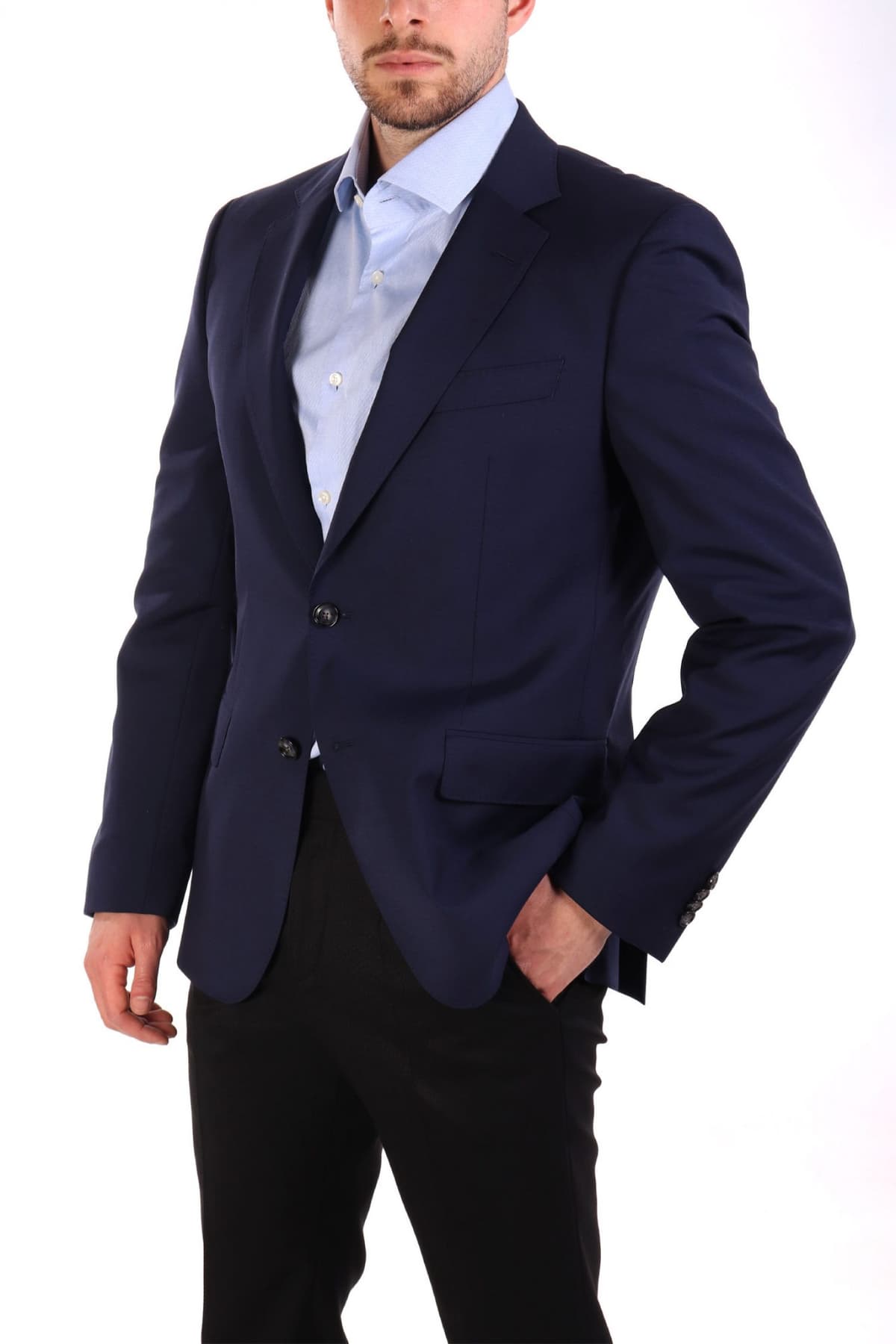 BOSS ΣΑΚΑΚΙ ΚΟΥΣΤΟΥΜΙΟΥ SLIM FIT H-HUGE-S-MM-251 ΜΠΛΕ