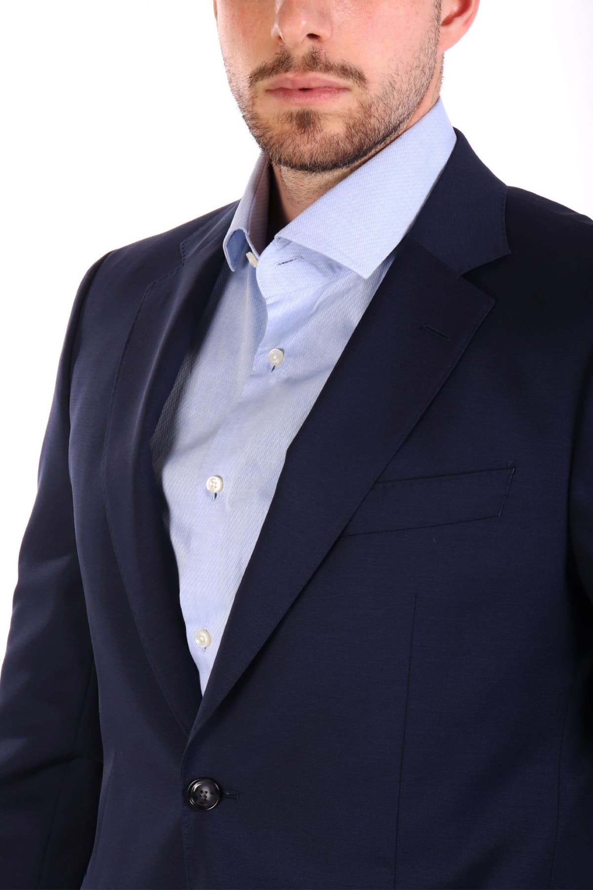 BOSS ΣΑΚΑΚΙ ΚΟΥΣΤΟΥΜΙΟΥ SLIM FIT H-HUGE-S-MM-251 ΜΠΛΕ