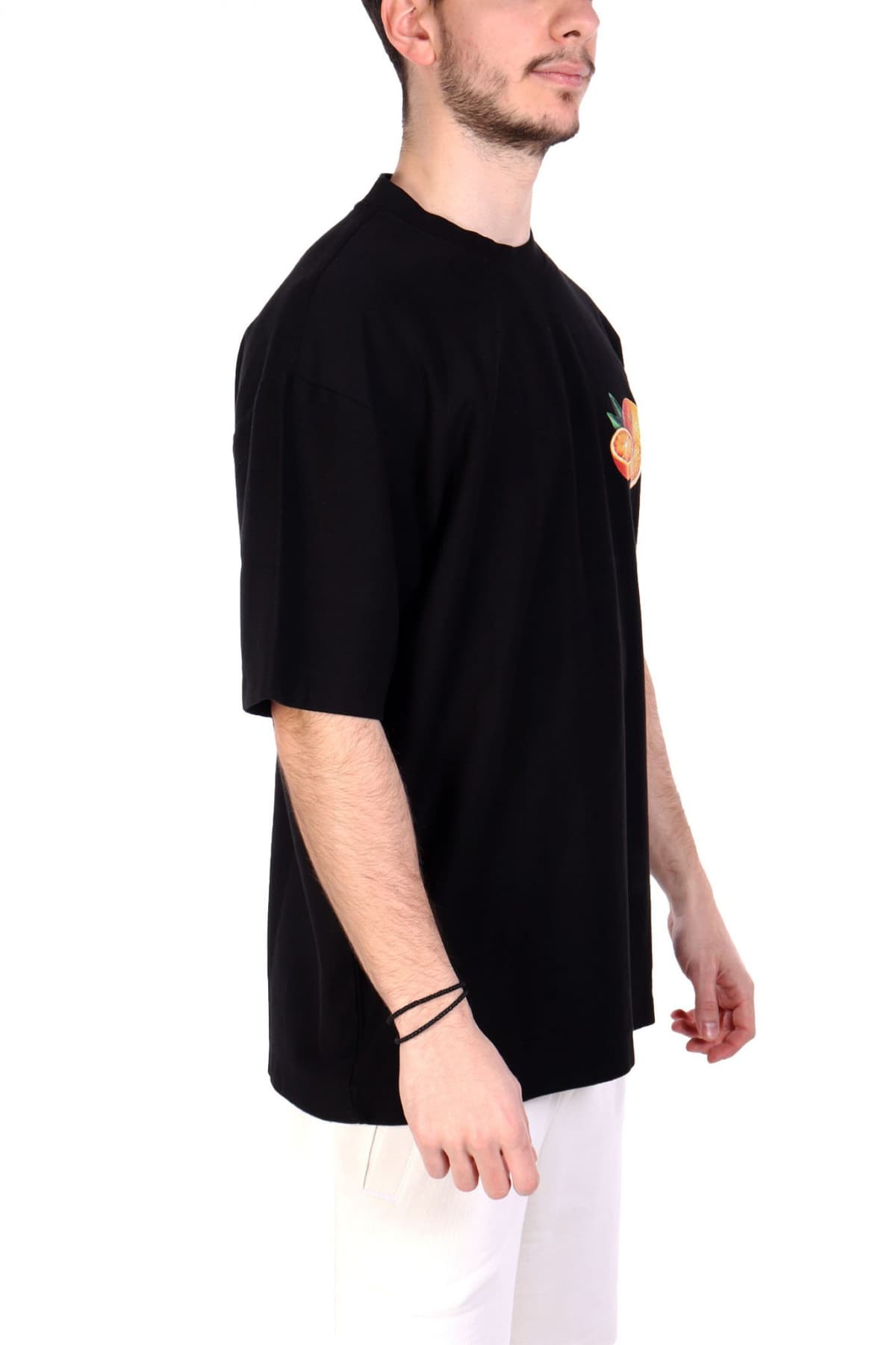 HUGO T-SHIRT DARTIEE LOGO ΜΑΥΡΟ