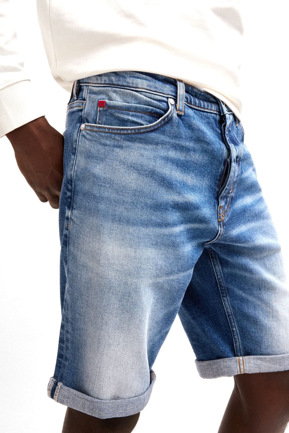 HUGO ΒΕΡΜΟΥΔΑ JEANS 634/S DENIM ΜΠΛE