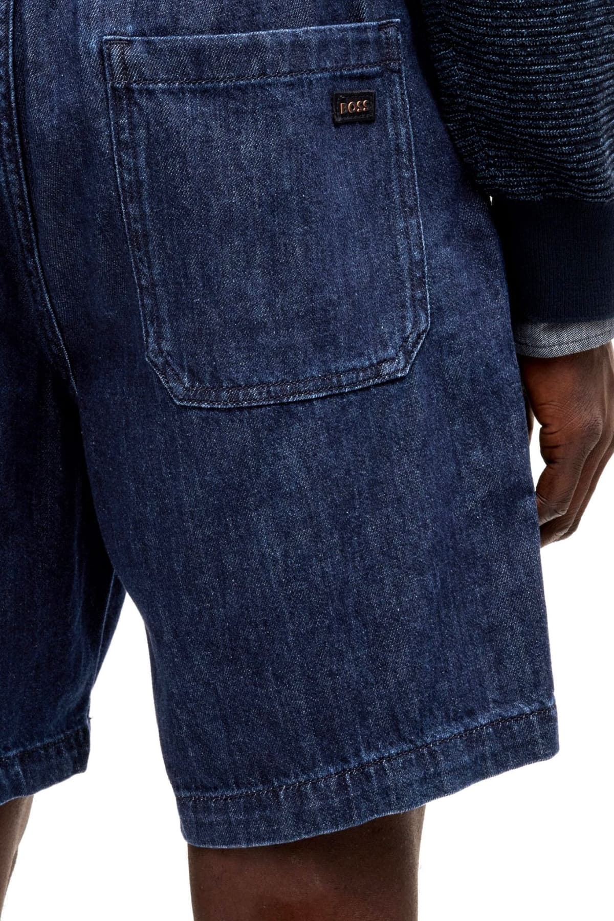 BOSS CASUAL ΒΕΡΜΟΥΔΑ JEANS SANDREW SHORTS BO ΜΠΛΕ