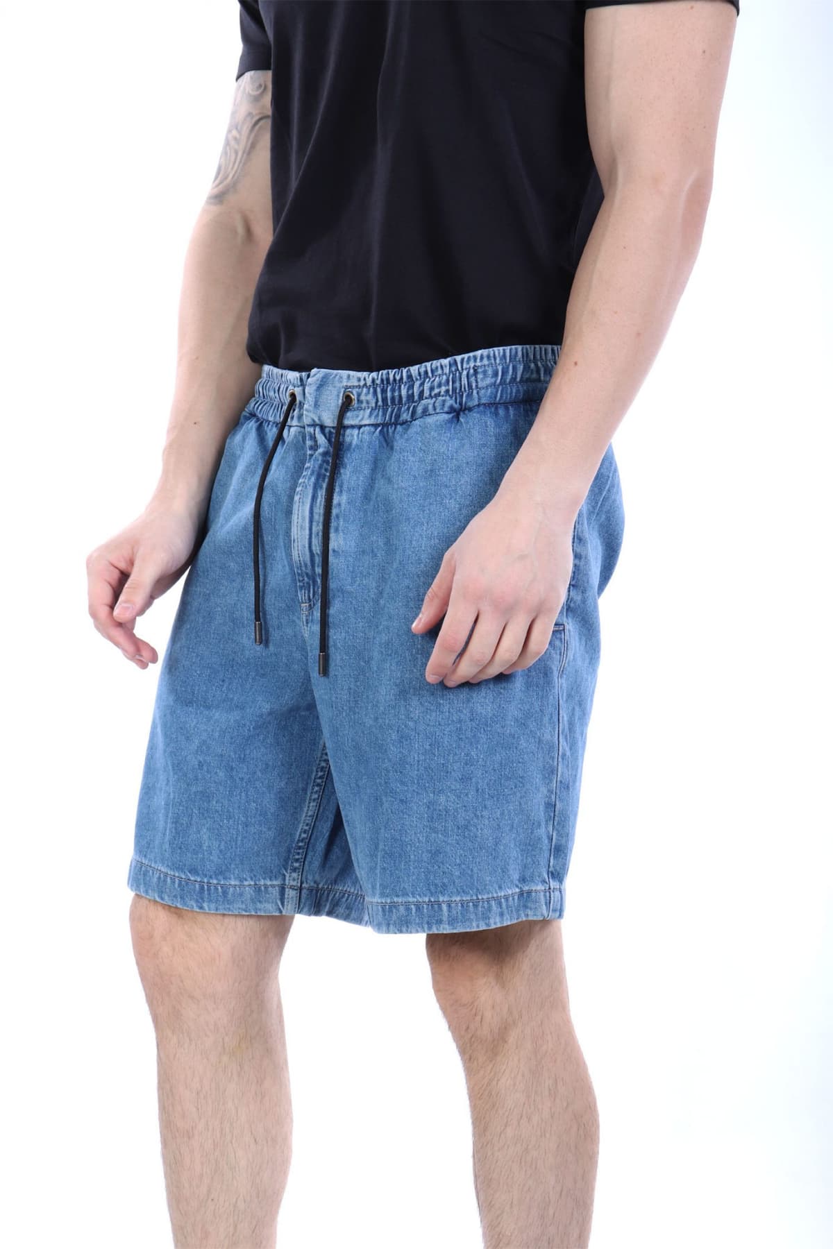 BOSS CAUAL ΒΕΡΜΟΥΔΑ JEANS SANDREW-SHORTS-BO ΜΠΛΕ