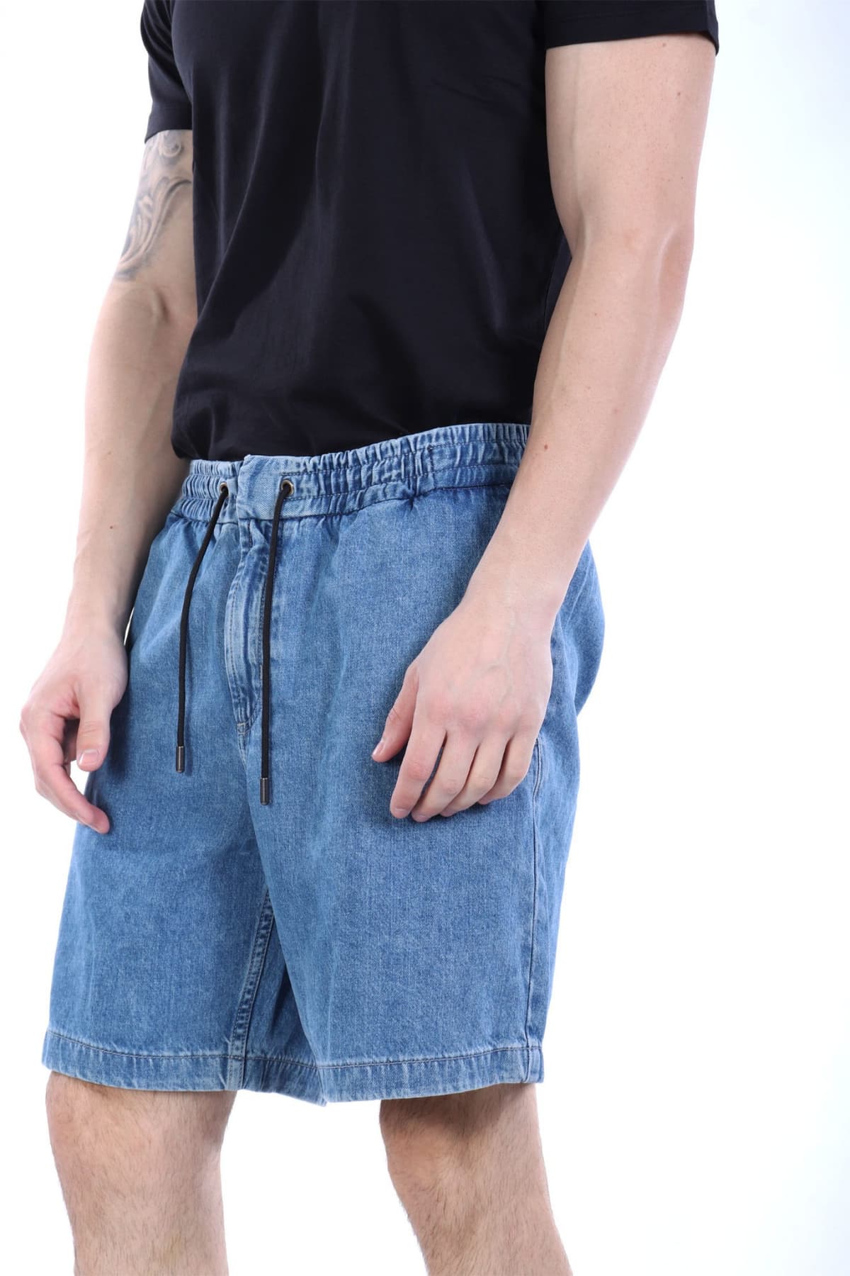 BOSS CAUAL ΒΕΡΜΟΥΔΑ JEANS SANDREW-SHORTS-BO ΜΠΛΕ