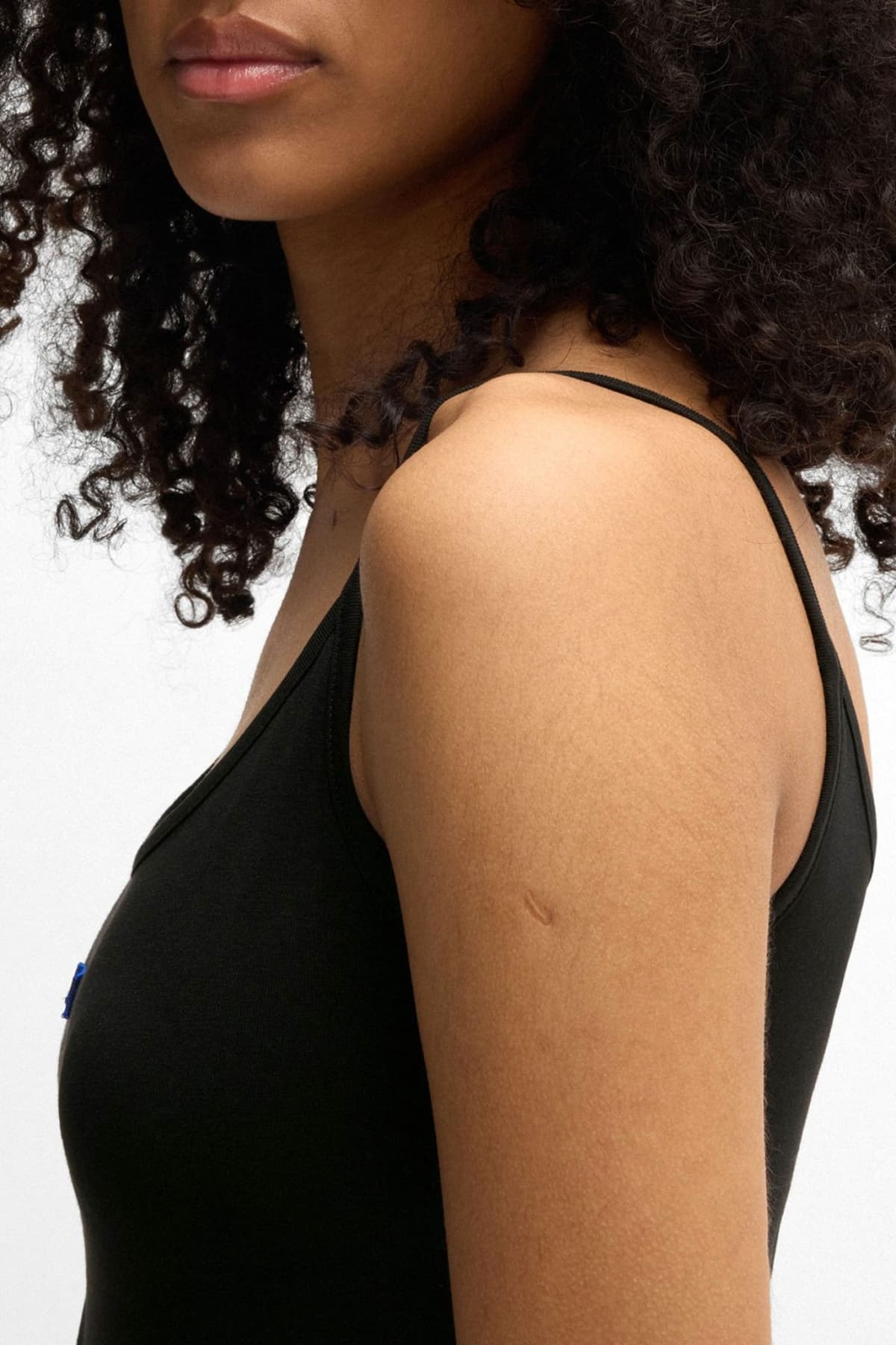 HUGO BLUE ΦΟΡΕΜΑ MINI NARYA_B_2 ΤΙΡΑΝΤΕΣ LOGO ΜΑΥΡΟ